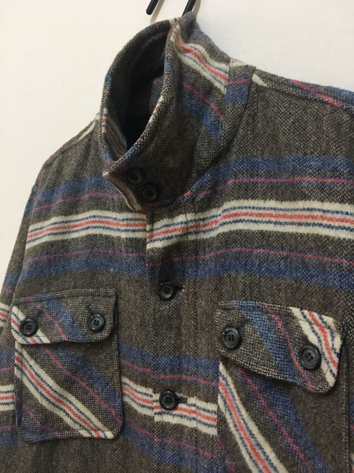 Japanese Brand Dauglas Japan Button Up Wool Jacket Four Pocket Size US L / EU 52-54 / 3 - 3 Thumbnail