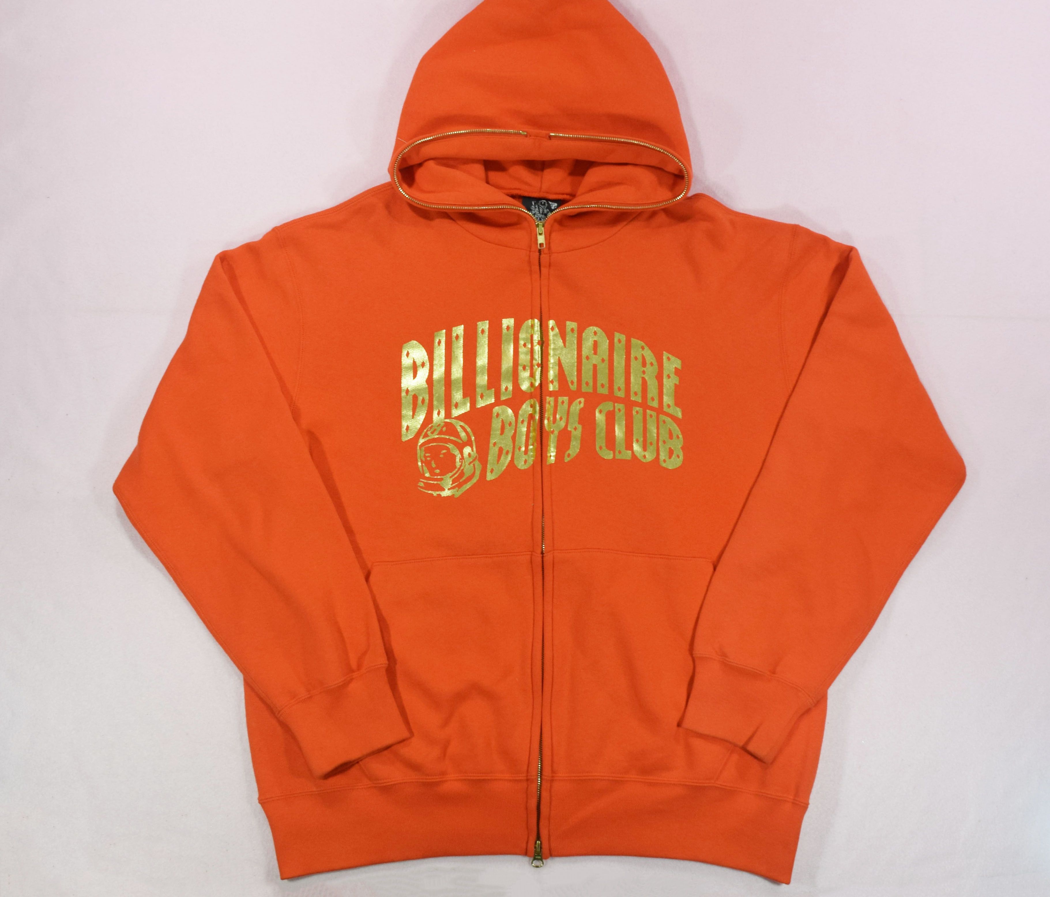 Billionaire Boys Club Og Season 5 BBC Gold Arch Logo Red Full Zip Hoodie Grailed