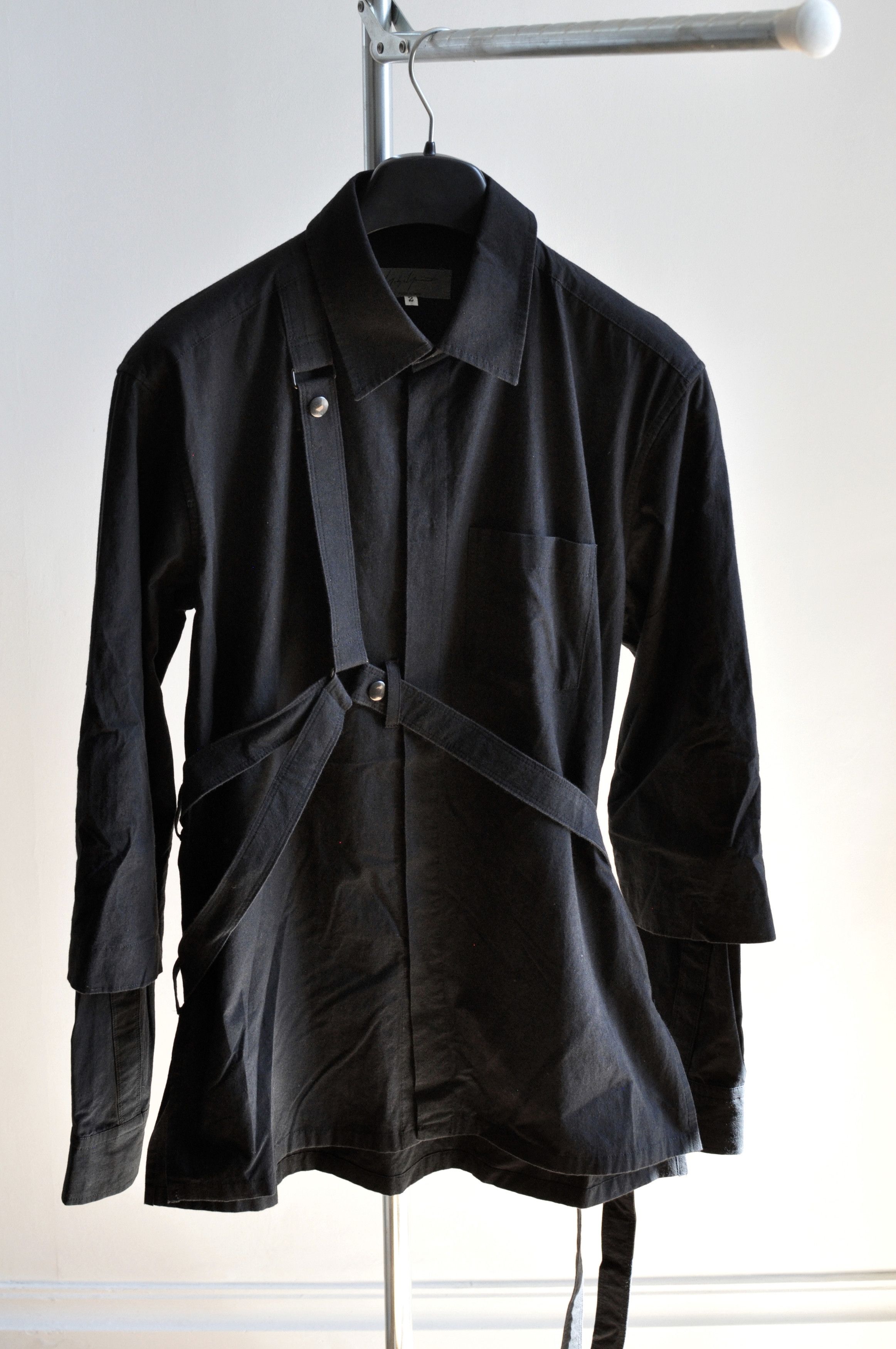 Pour Homme - FW 2016 Parachute / Straps Shirt - Black