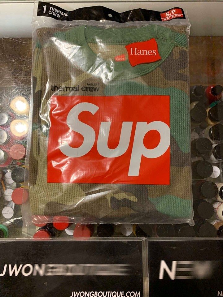 Hanes Supreme Thermal Crew | Grailed