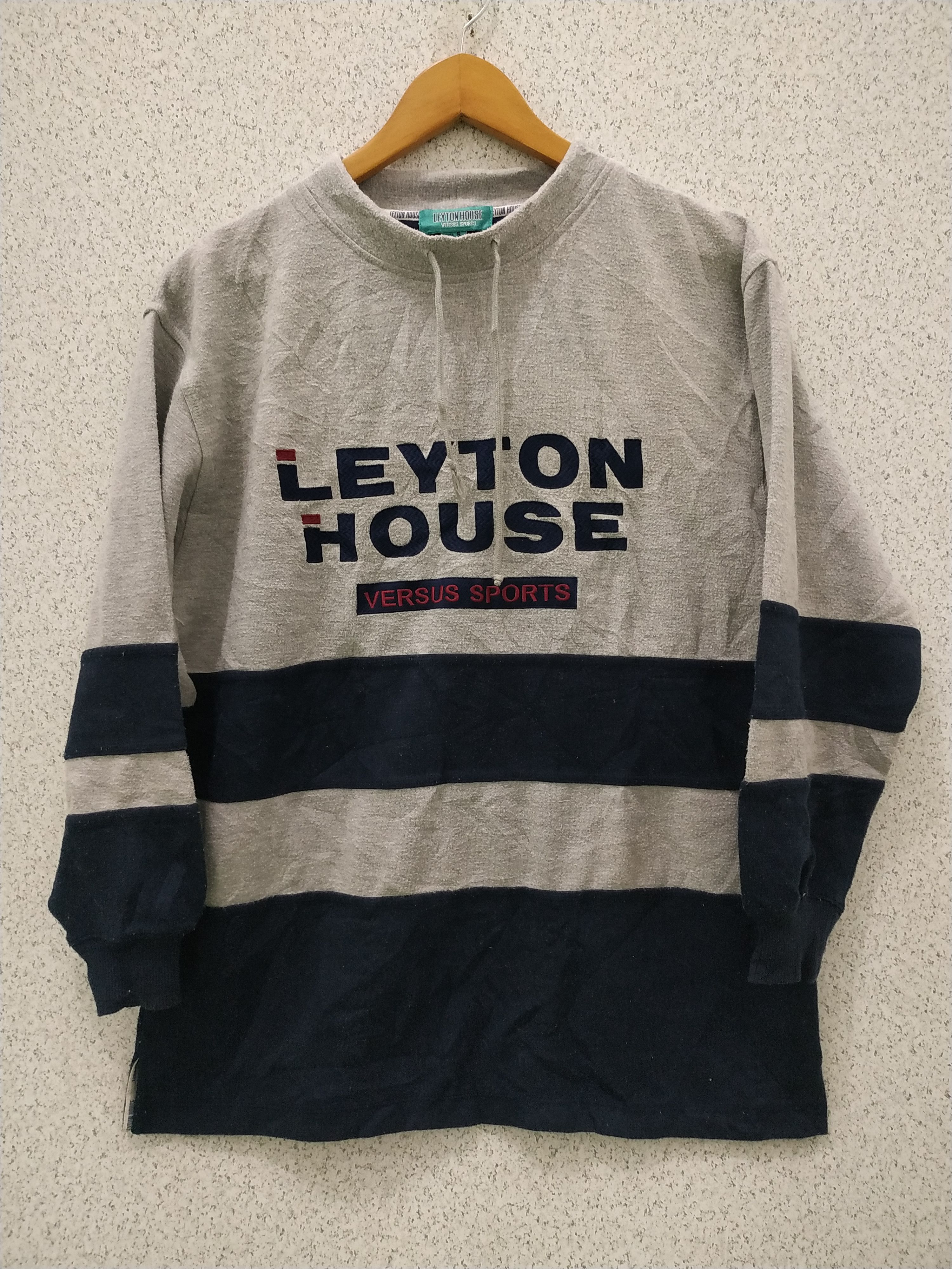 Vintage Leyton House Versus Sport Big Logo Sweater