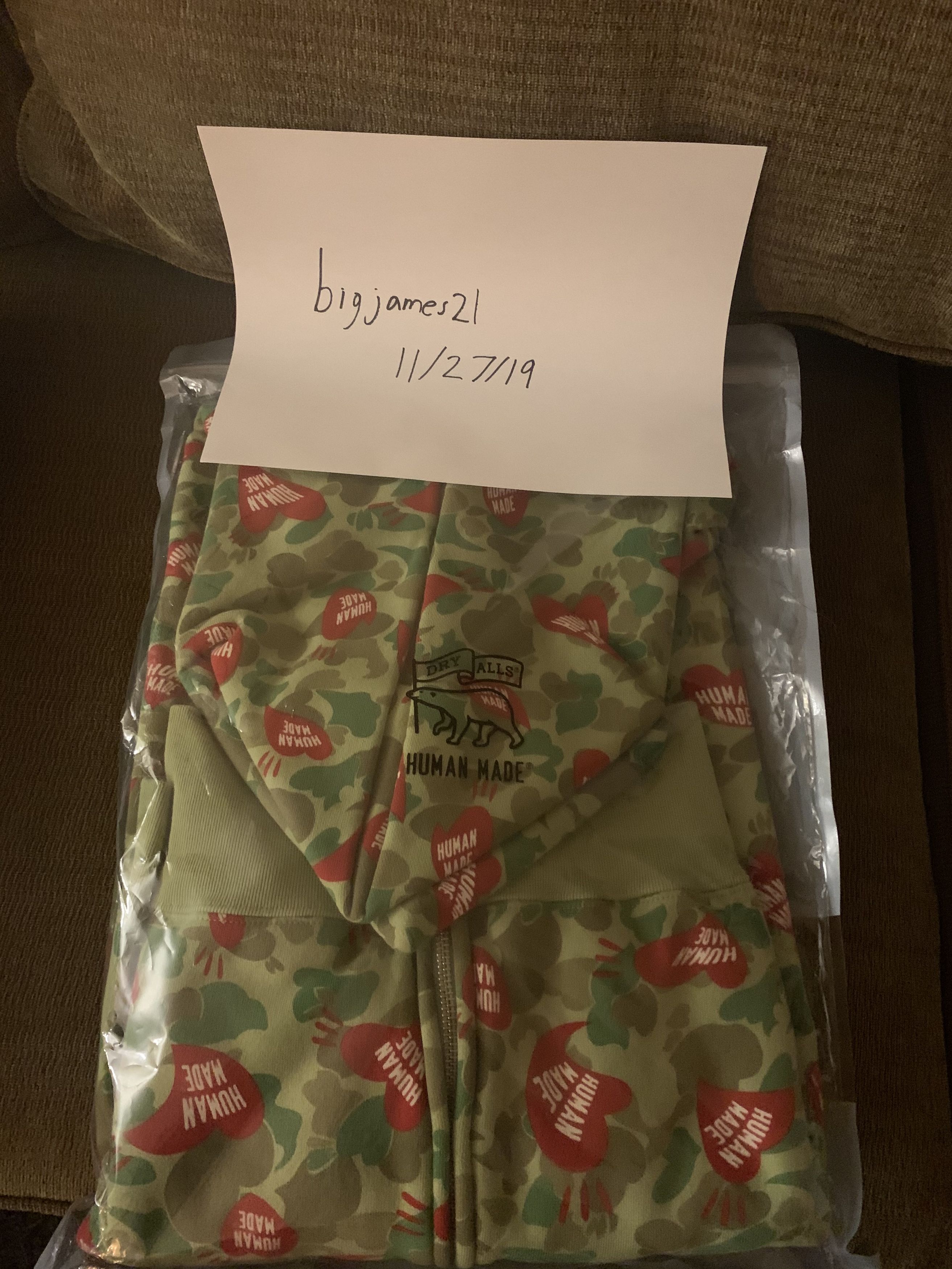 Human Made Human Made Heart Camo Zip-up Hoodie Green/Red Large Size US L / EU 52-54 / 3 - 1 Preview