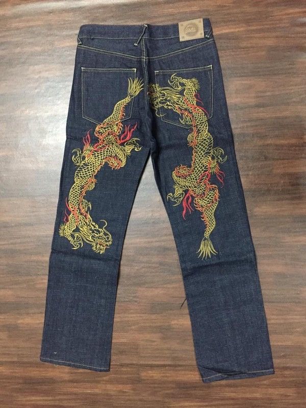 Evisu Rare Evisu Jeans Dragon Design limited edition denim | Grailed