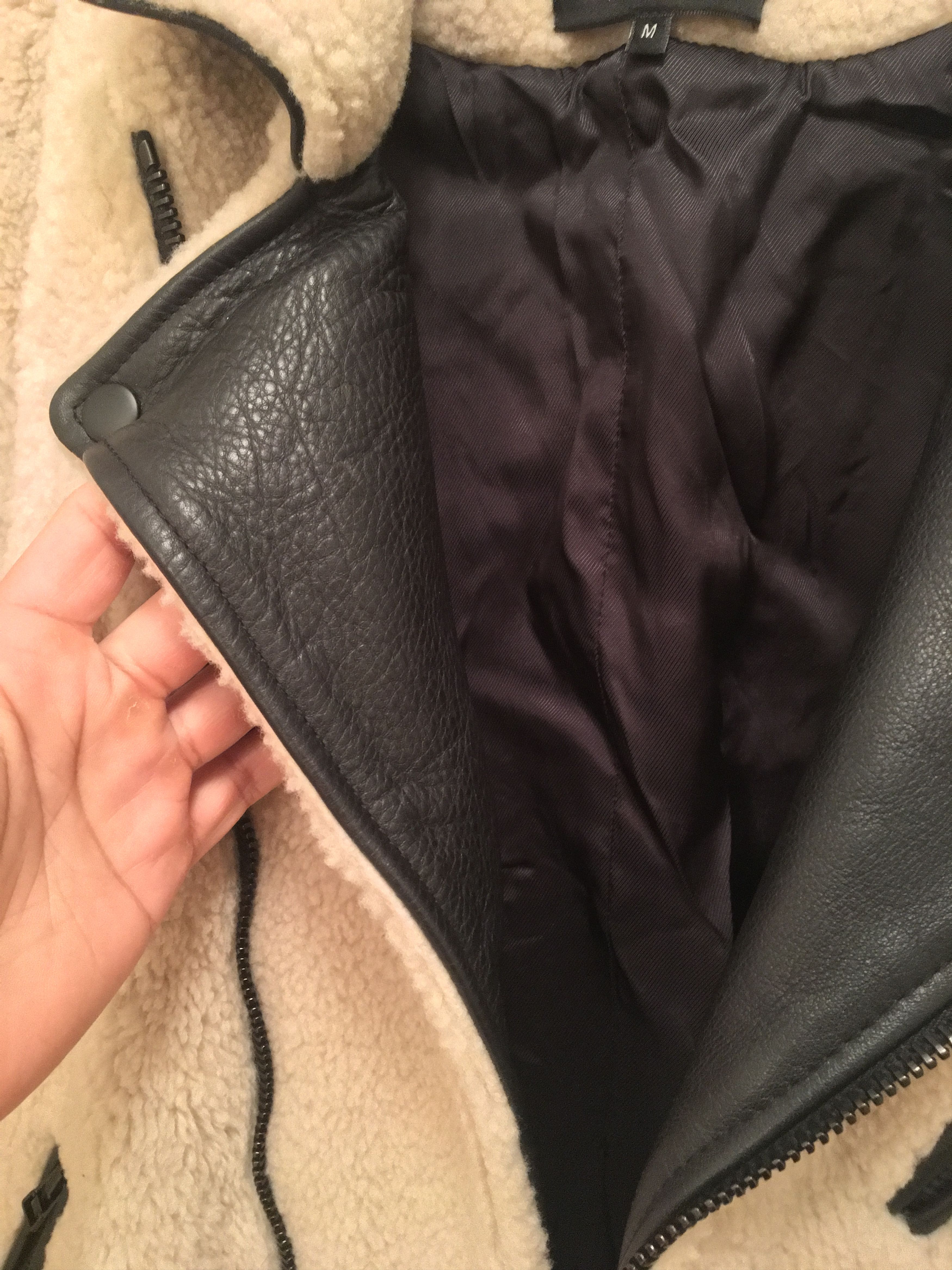 3.1 Phillip Lim Shearling/Leather Moto jacket Size US M / EU 48-50 / 2 - 6 Thumbnail