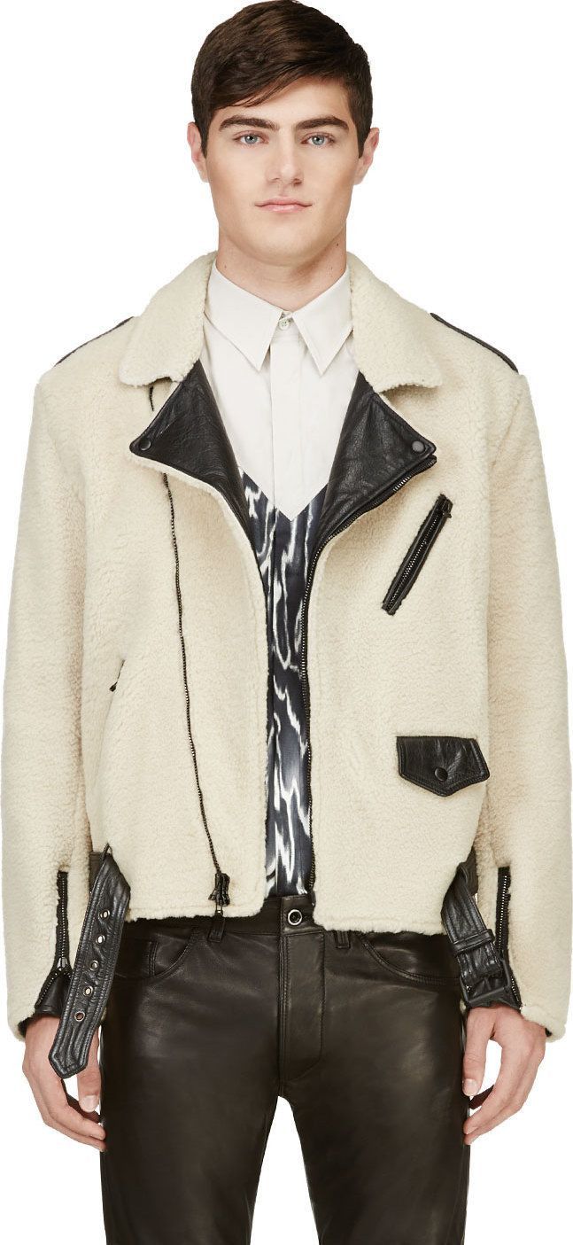 3.1 Phillip Lim Shearling/Leather Moto jacket Size US M / EU 48-50 / 2 - 8 Thumbnail