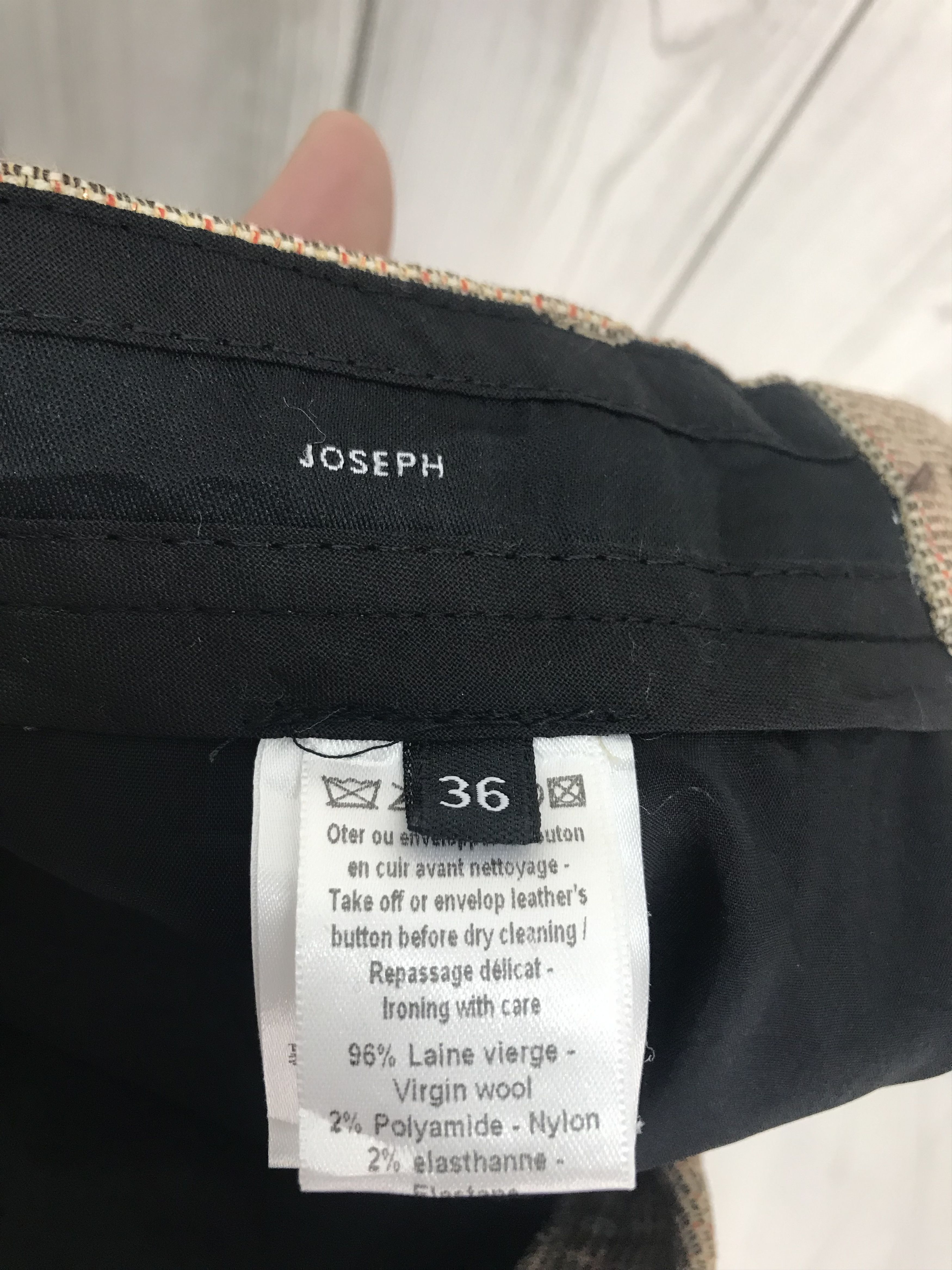 JOSEPH HOMME Vintage JOSEPH Homme Wool Nylon Gold Shinning Pants Size US 28 / EU 44 - 15 Thumbnail