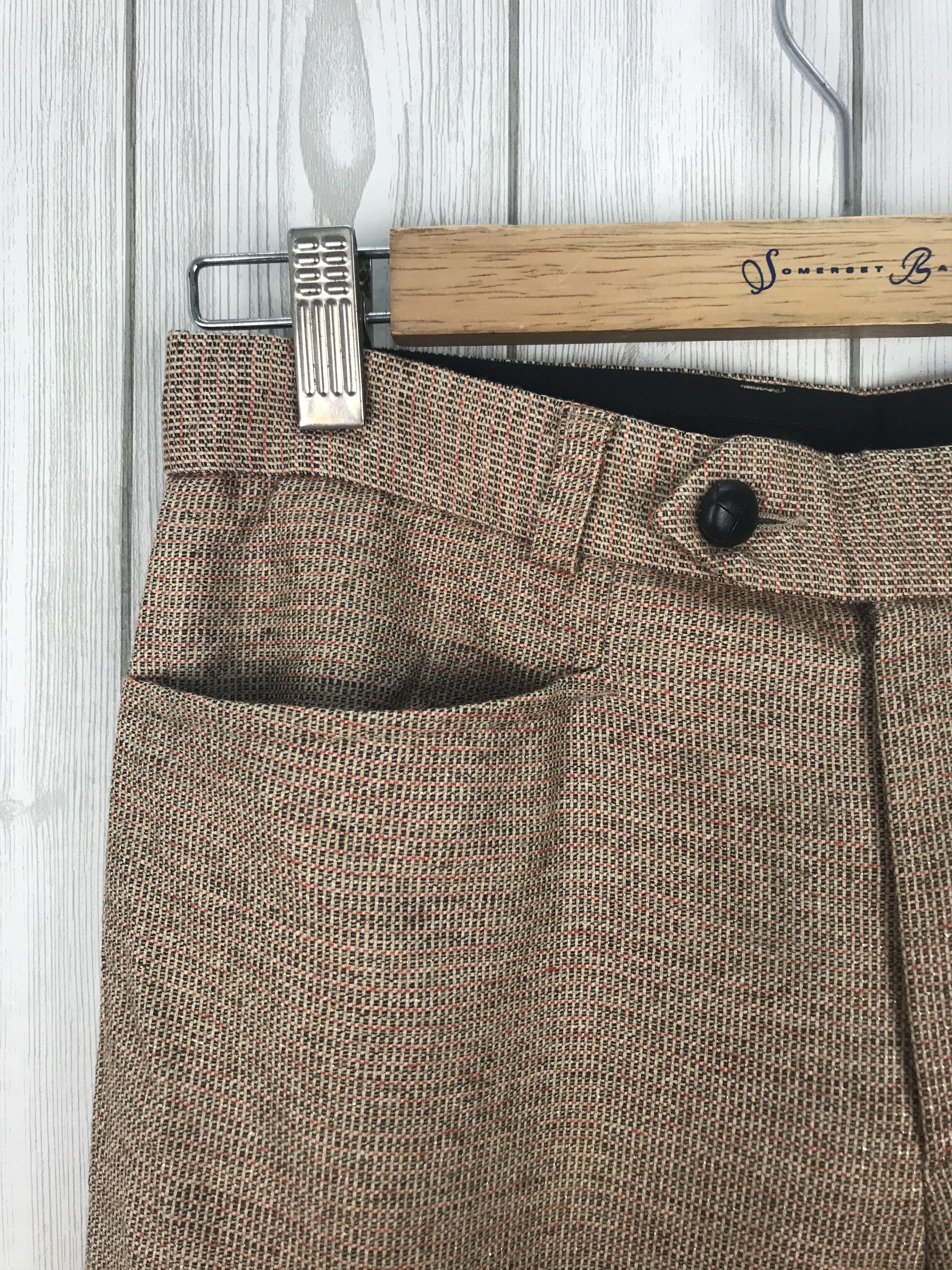 JOSEPH HOMME Vintage JOSEPH Homme Wool Nylon Gold Shinning Pants Size US 28 / EU 44 - 5 Thumbnail