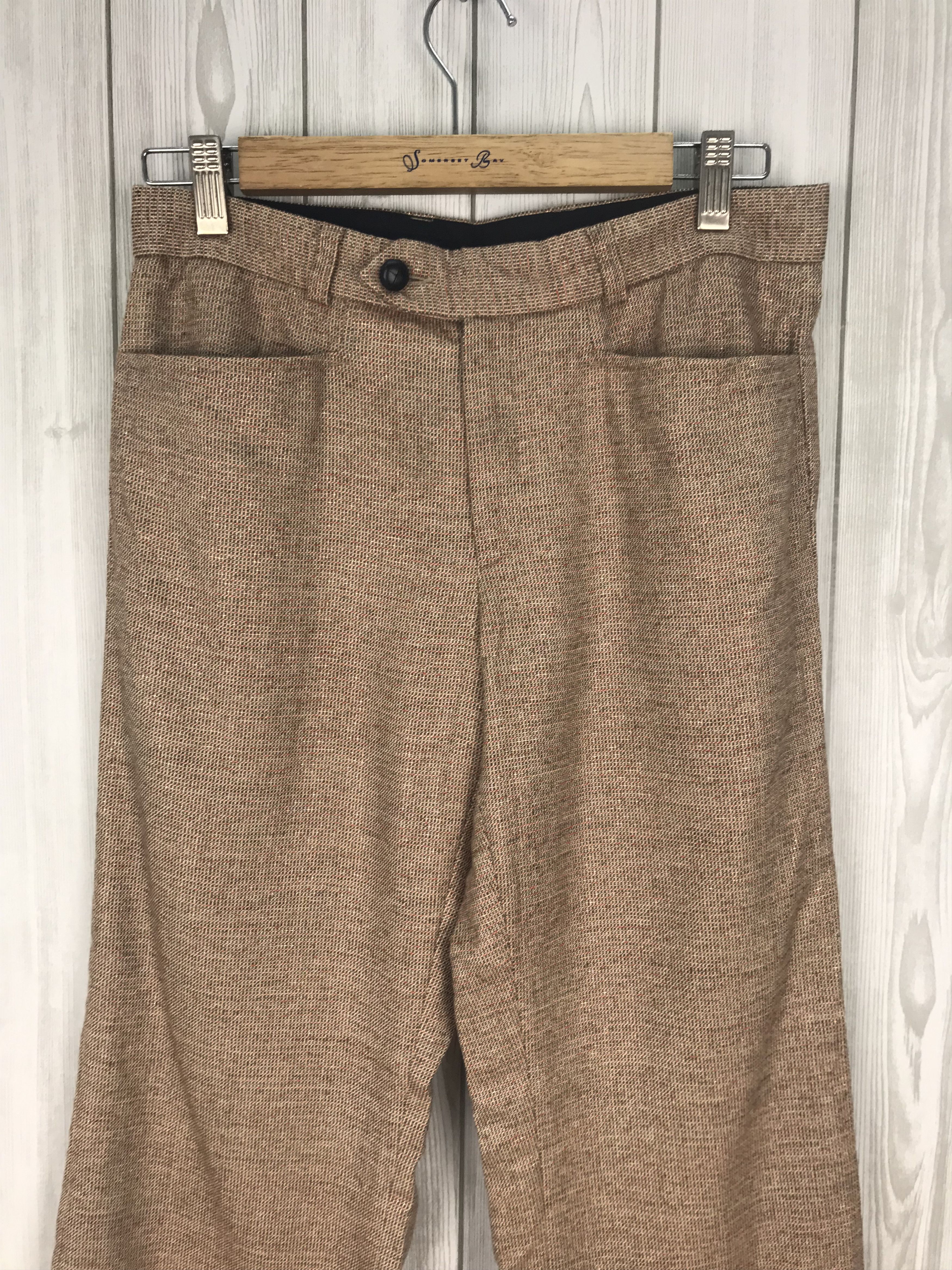 JOSEPH HOMME Vintage JOSEPH Homme Wool Nylon Gold Shinning Pants Size US 28 / EU 44 - 2 Thumbnail