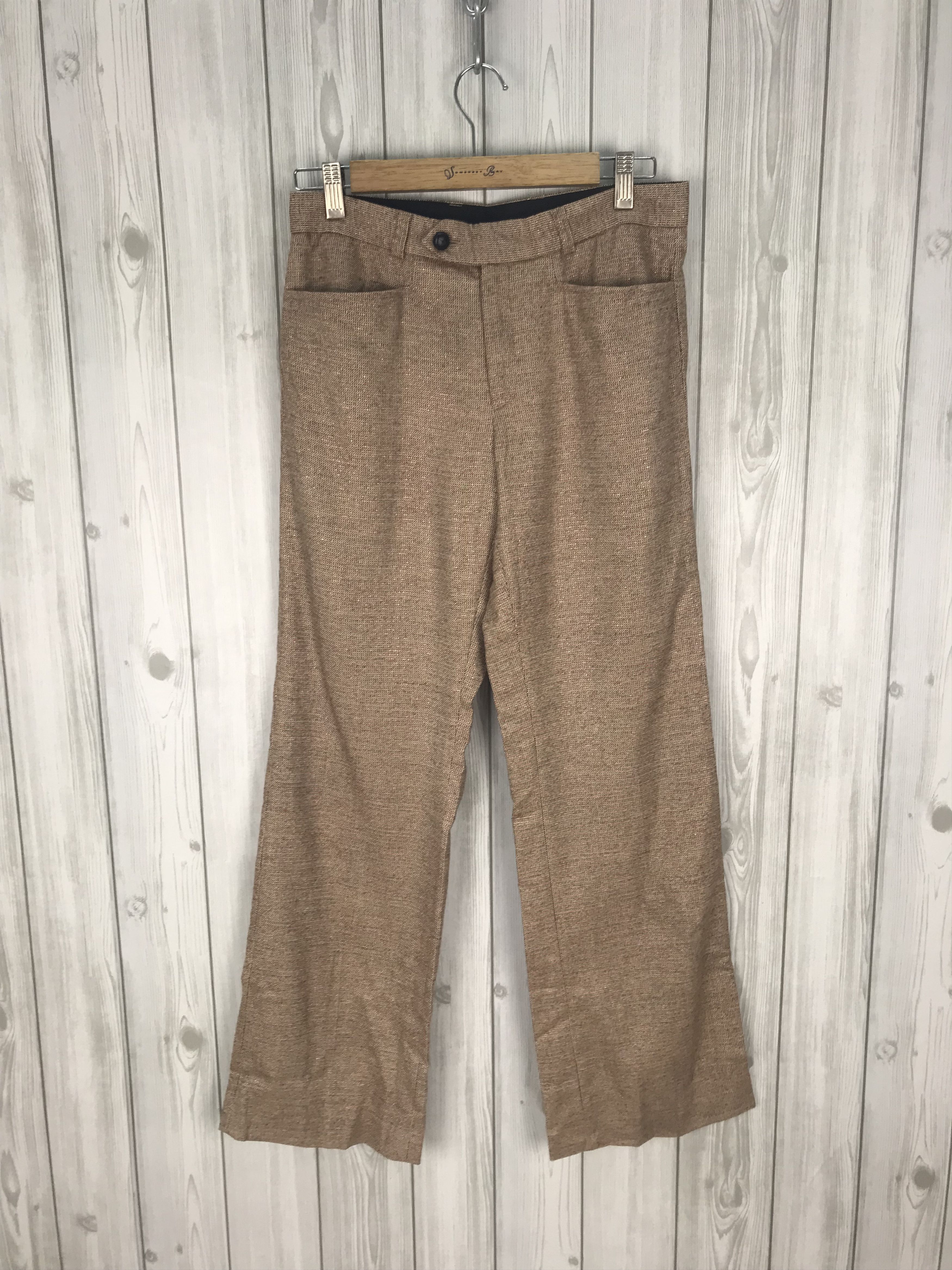 JOSEPH HOMME Vintage JOSEPH Homme Wool Nylon Gold Shinning Pants Size US 28 / EU 44 - 1 Thumbnail