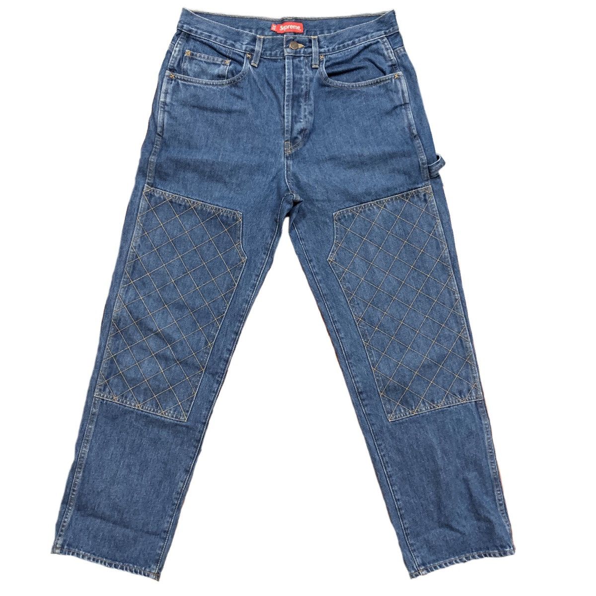 SUPREME Diamond Stitch Double-Knee Workwear Jeans
