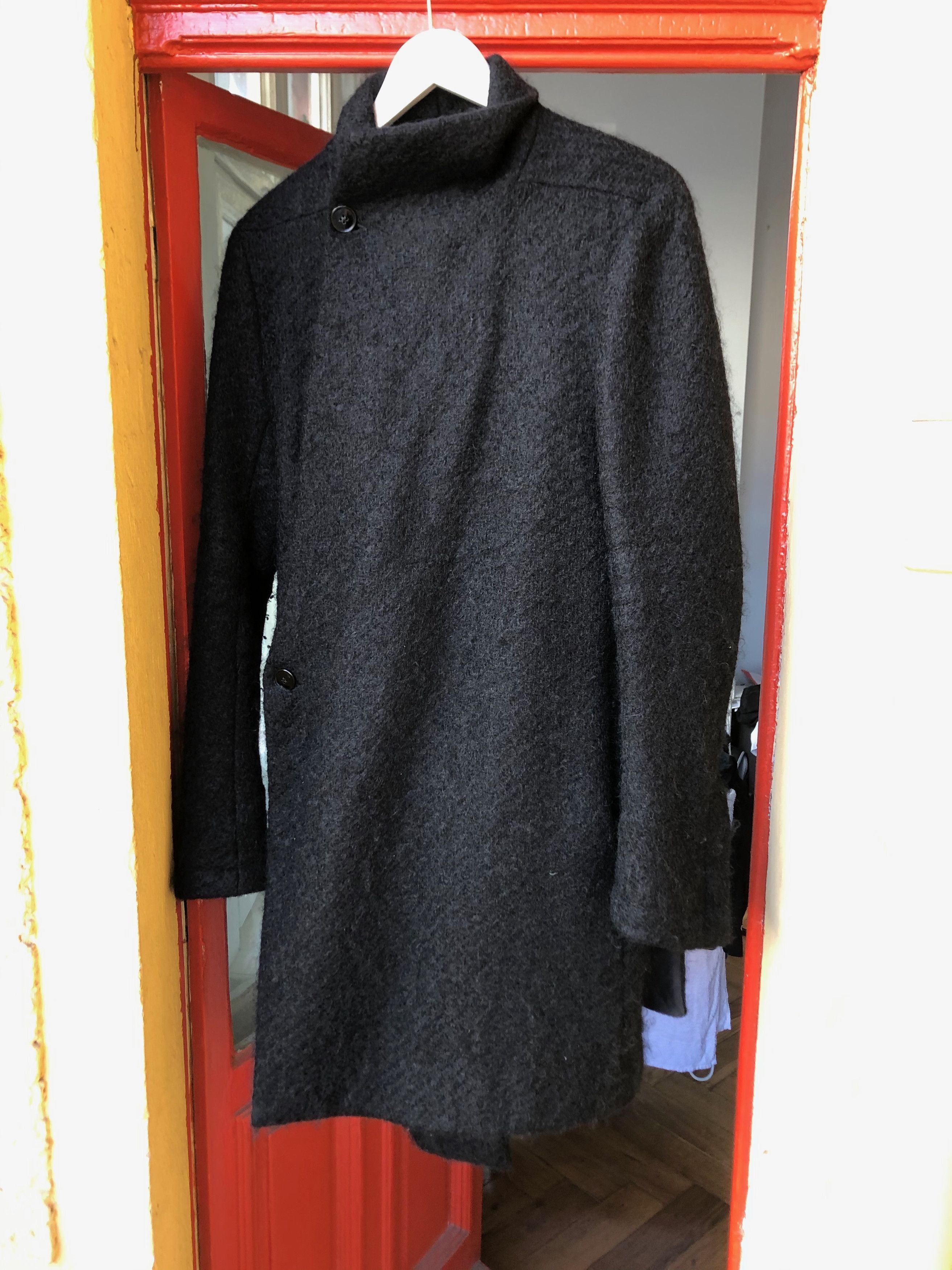 Rick Owens Rick Owens FW 2012 "Mountain" mohair/ boucle coat Size US L / EU 52-54 / 3 - 3 Thumbnail