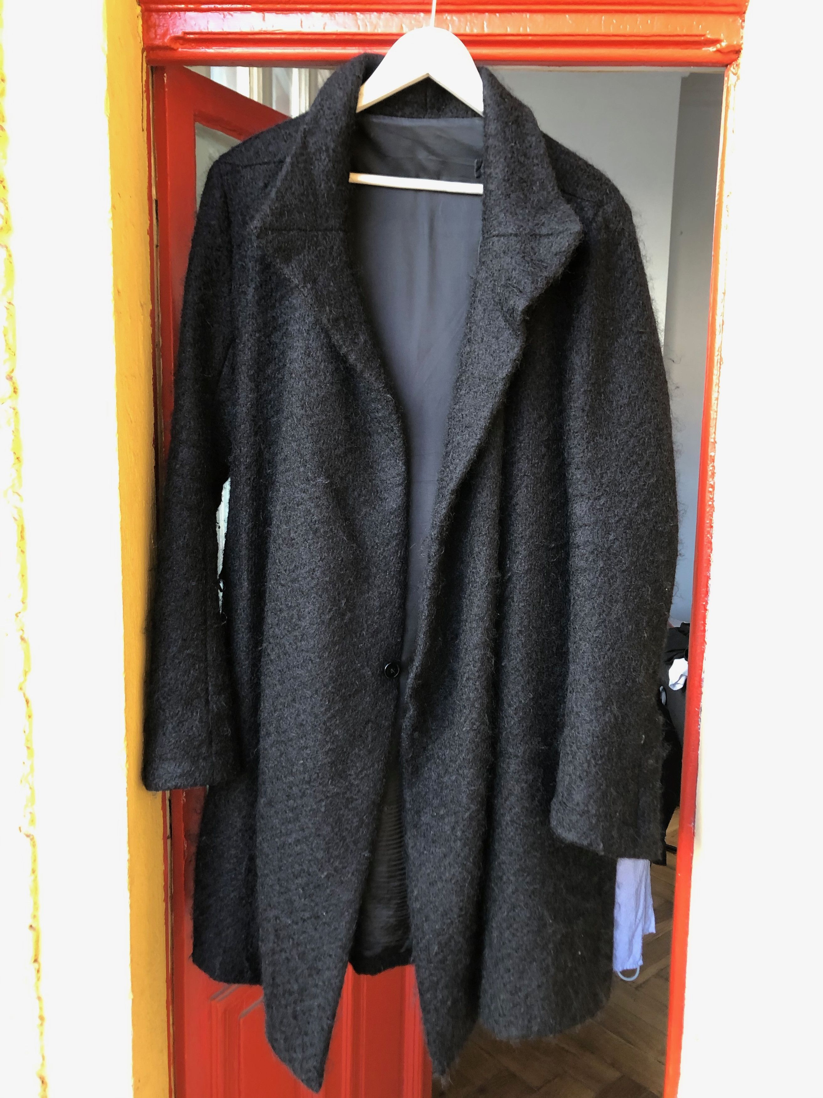 Rick Owens Rick Owens FW 2012 "Mountain" mohair/ boucle coat Size US L / EU 52-54 / 3 - 2 Thumbnail