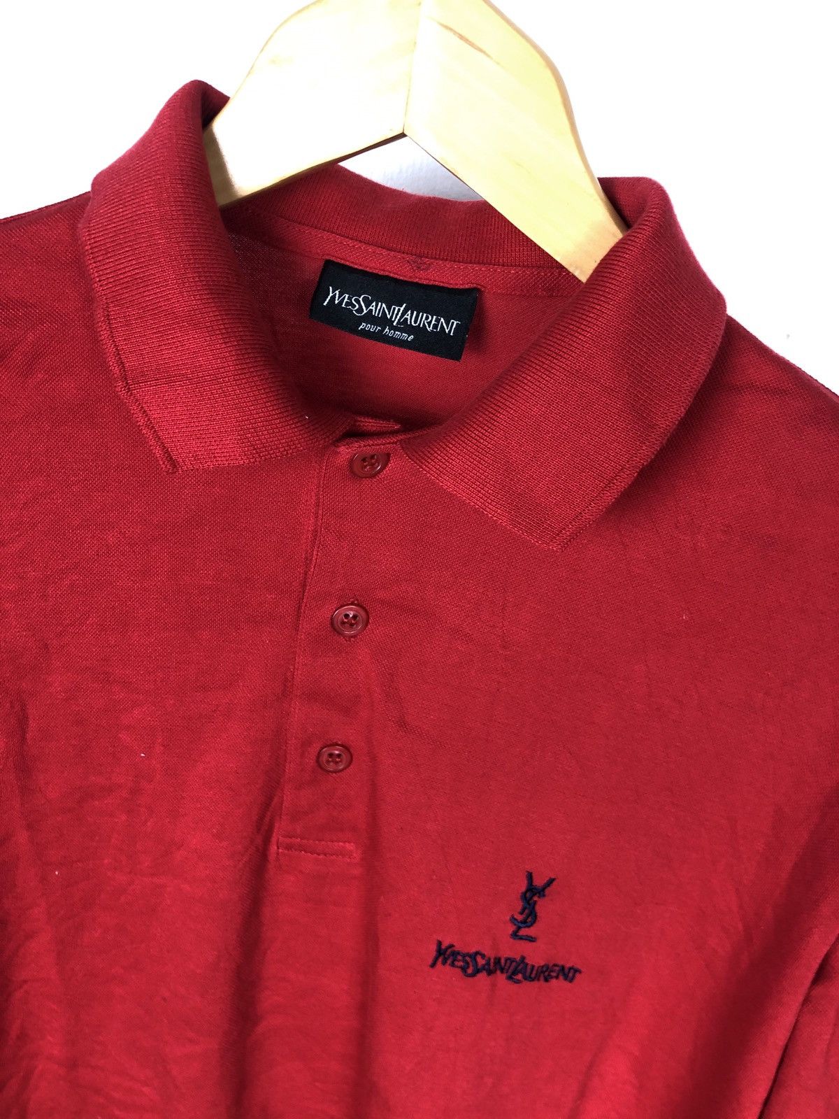 Yves Saint Laurent Yves Saint Laurent Tricots YSL Long Sleeve Polo Shirt Size US L / EU 52-54 / 3 - 2 Thumbnail