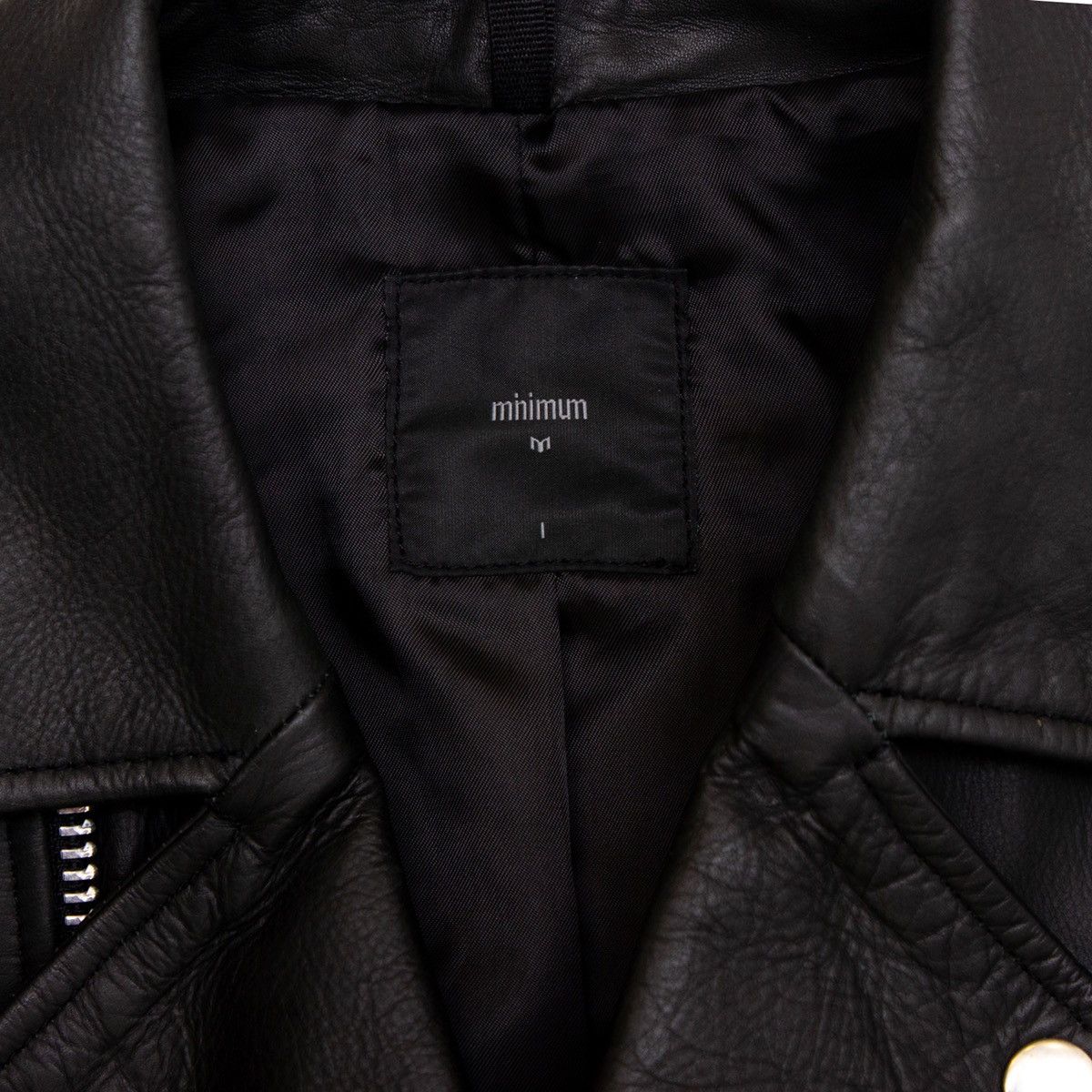 Genuine Leather × Minimum Minimum Lamb Leather Biker Jacket Alt Dior Saint Laurent Size US L / EU 52-54 / 3 - 8 Thumbnail
