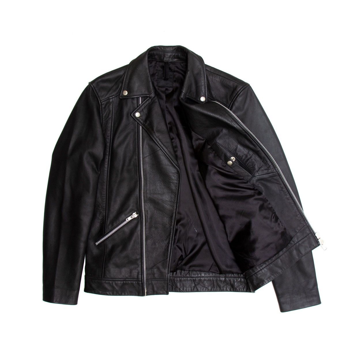 Genuine Leather × Minimum Minimum Lamb Leather Biker Jacket Alt Dior Saint Laurent Size US L / EU 52-54 / 3 - 5 Thumbnail