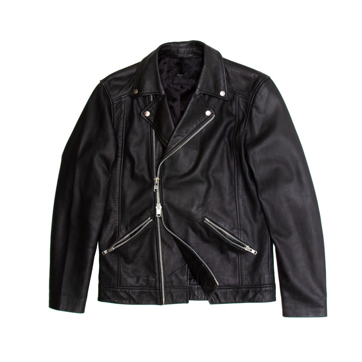Genuine Leather × Minimum Minimum Lamb Leather Biker Jacket Alt Dior Saint Laurent Size US L / EU 52-54 / 3 - 13 Thumbnail