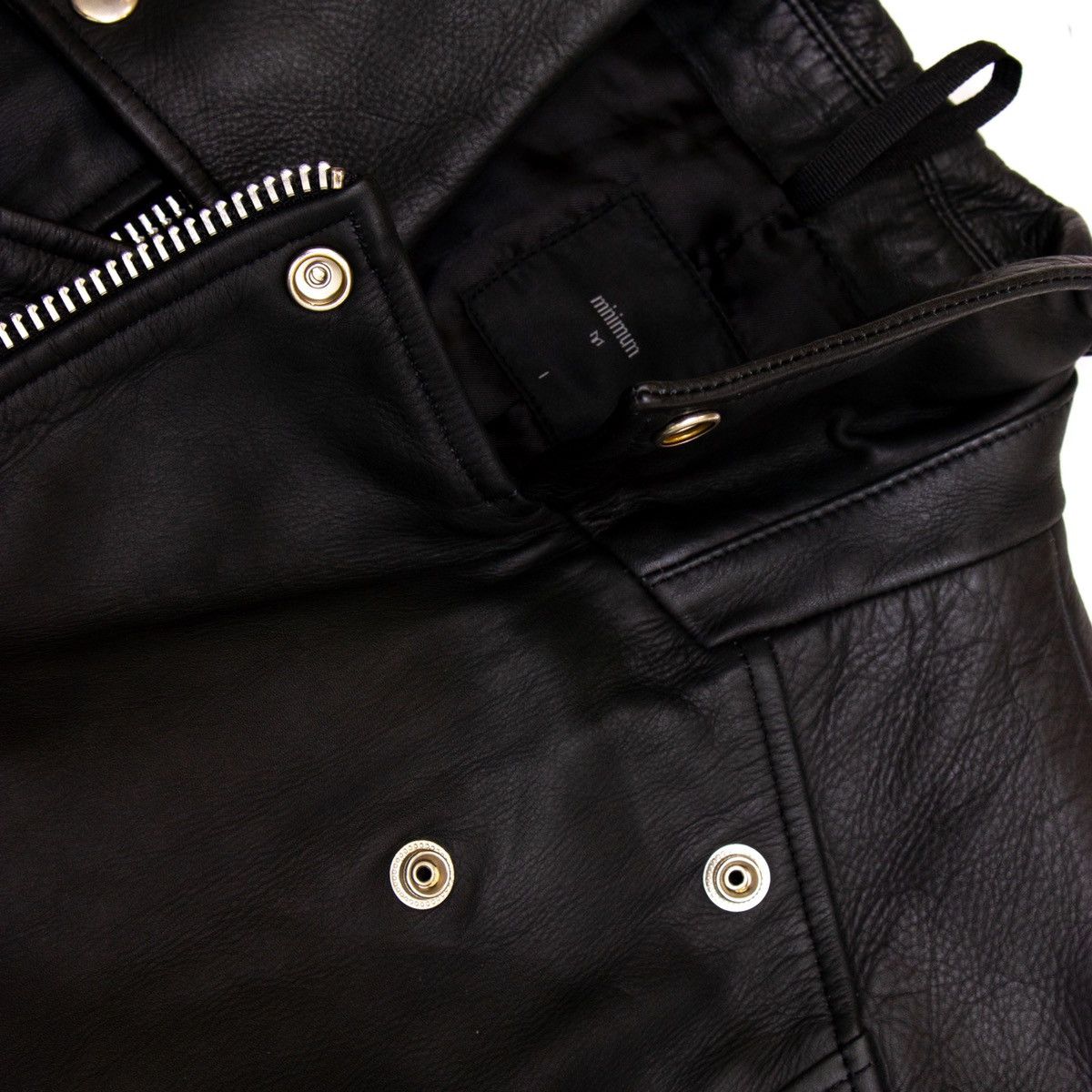 Genuine Leather × Minimum Minimum Lamb Leather Biker Jacket Alt Dior Saint Laurent Size US L / EU 52-54 / 3 - 10 Thumbnail