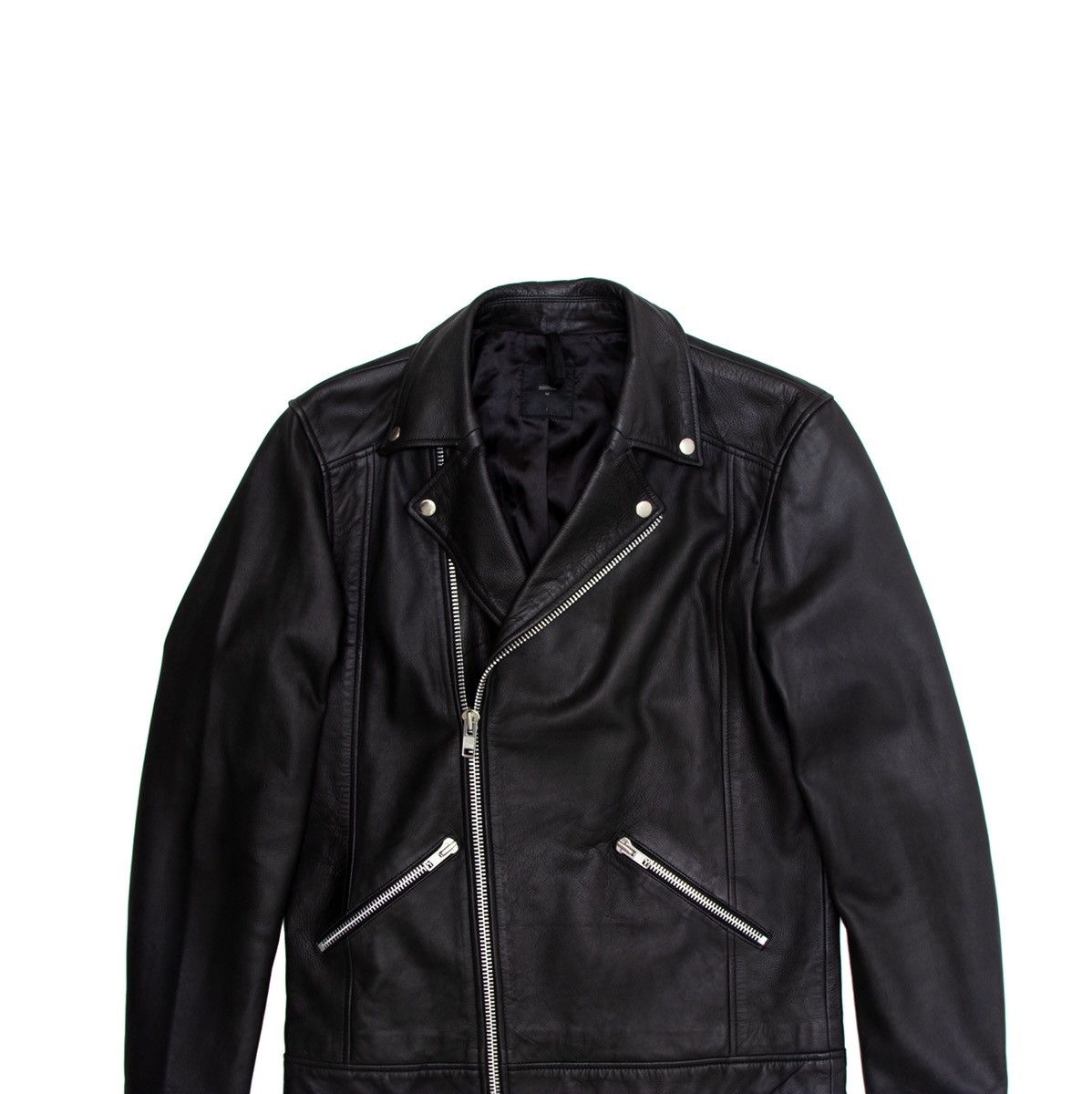 Genuine Leather × Minimum Minimum Lamb Leather Biker Jacket Alt Dior Saint Laurent Size US L / EU 52-54 / 3 - 3 Thumbnail