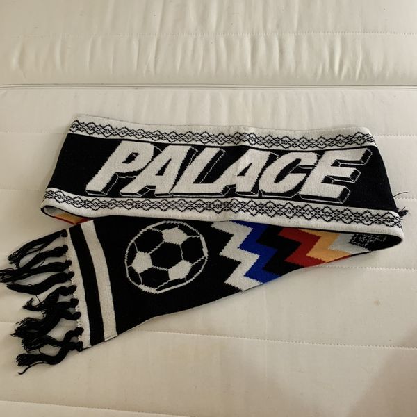 Palace Palace Bulldog Scarf Black/White - Winter 2016 | Grailed