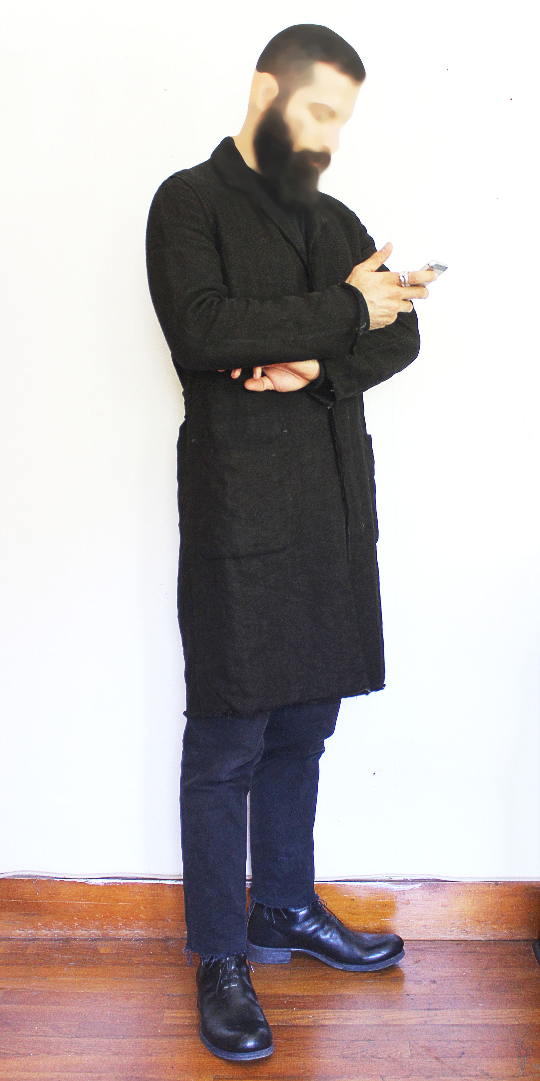 carpe diem linen lab coat size 4 Menswear