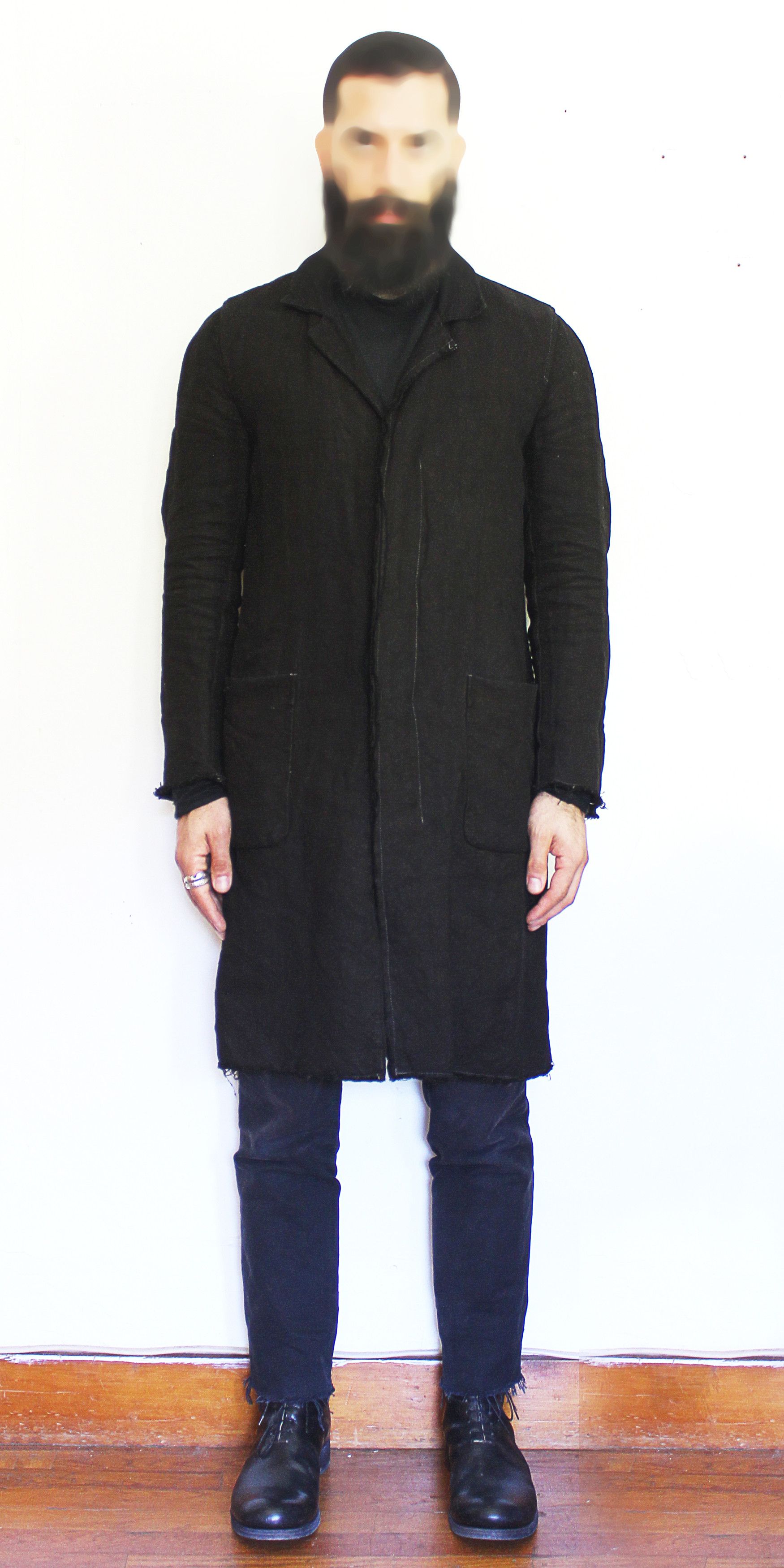 carpe diem linen lab coat size 4 Menswear