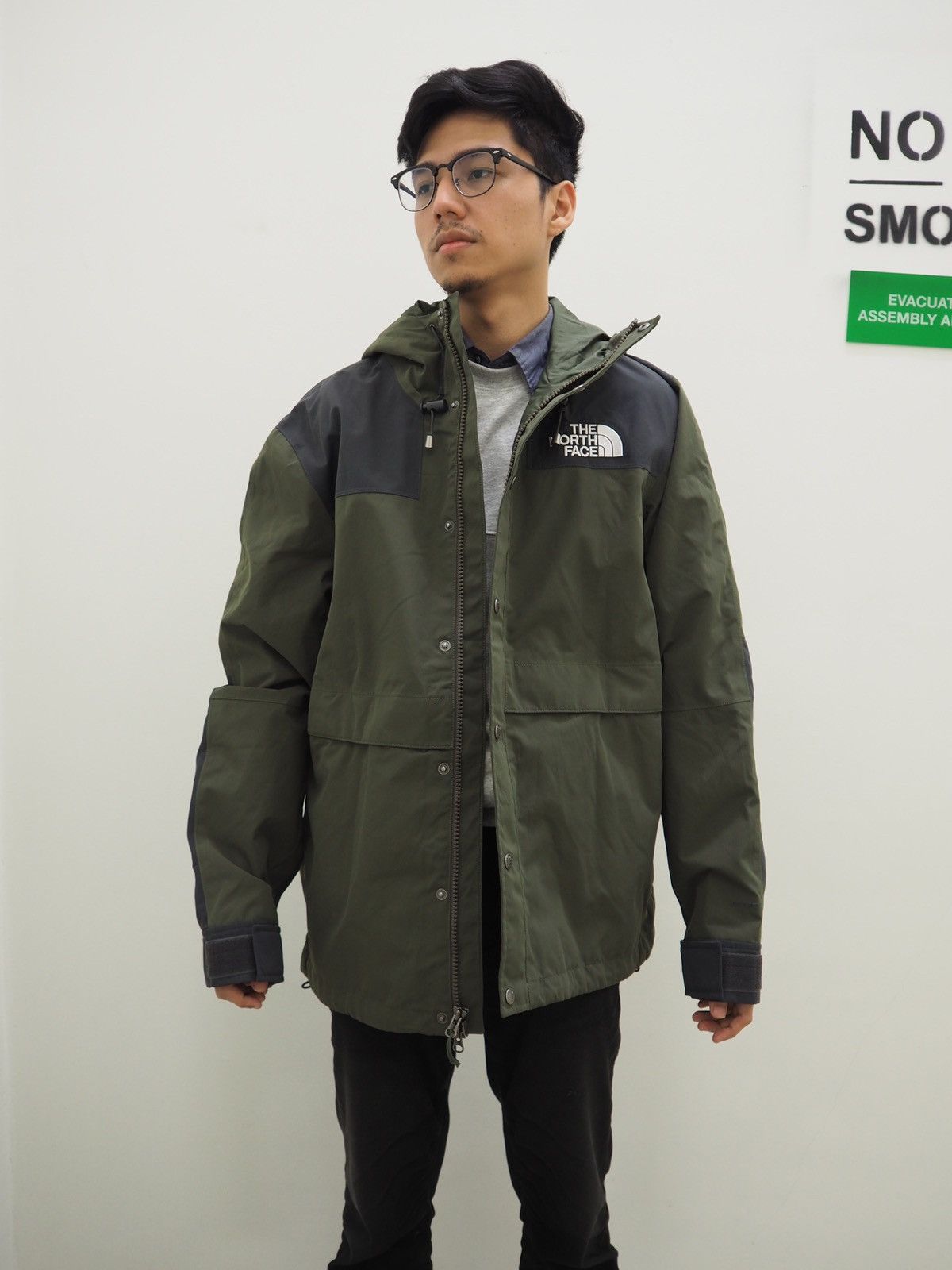 The North Face TNF Eco Mountain Jacket Olive Black