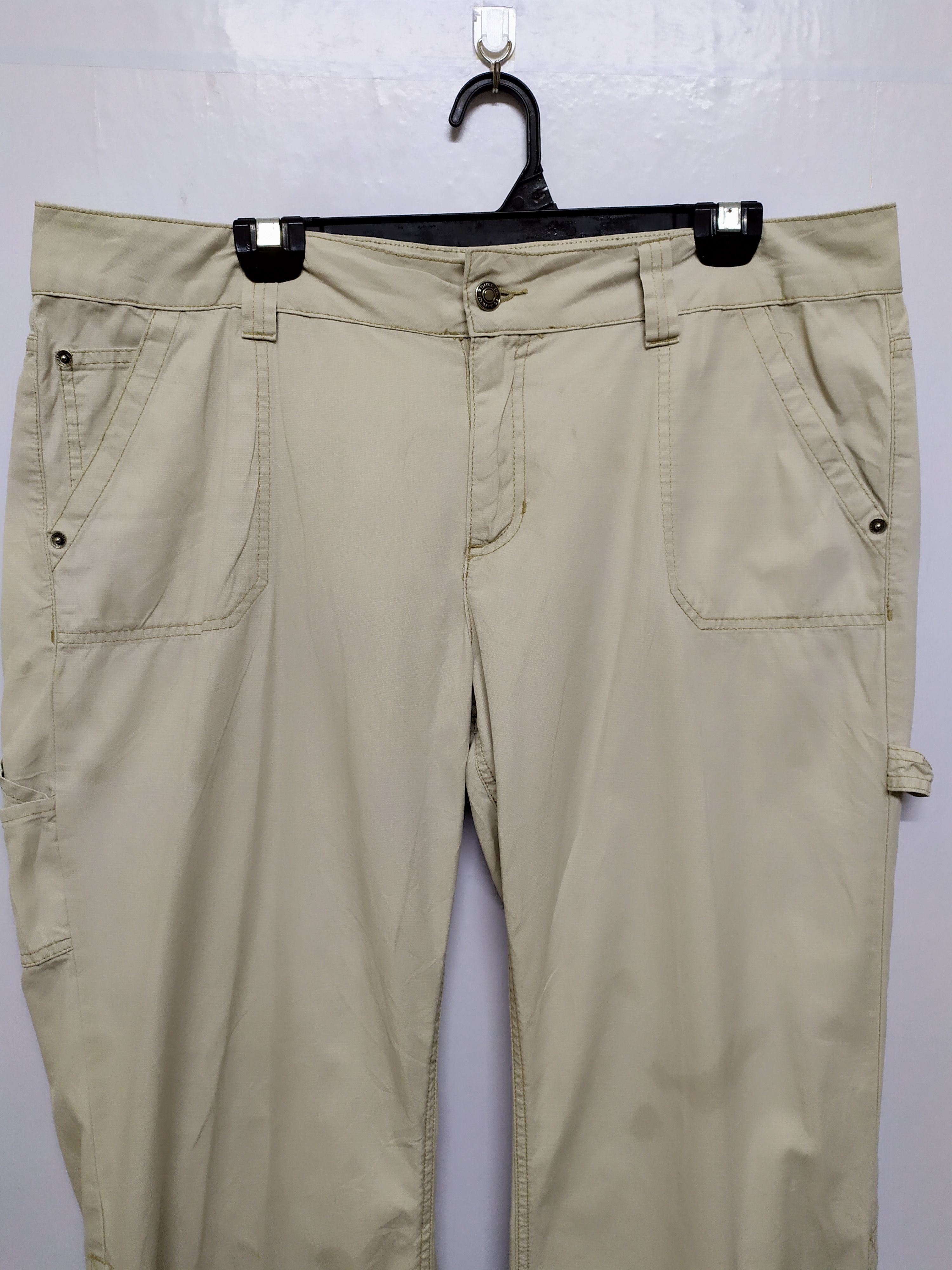 Route 66 × Vintage ROUTE 66 WHITE YELLOW CARGO PANTS Size US 38 / EU 54 - 2 Thumbnail