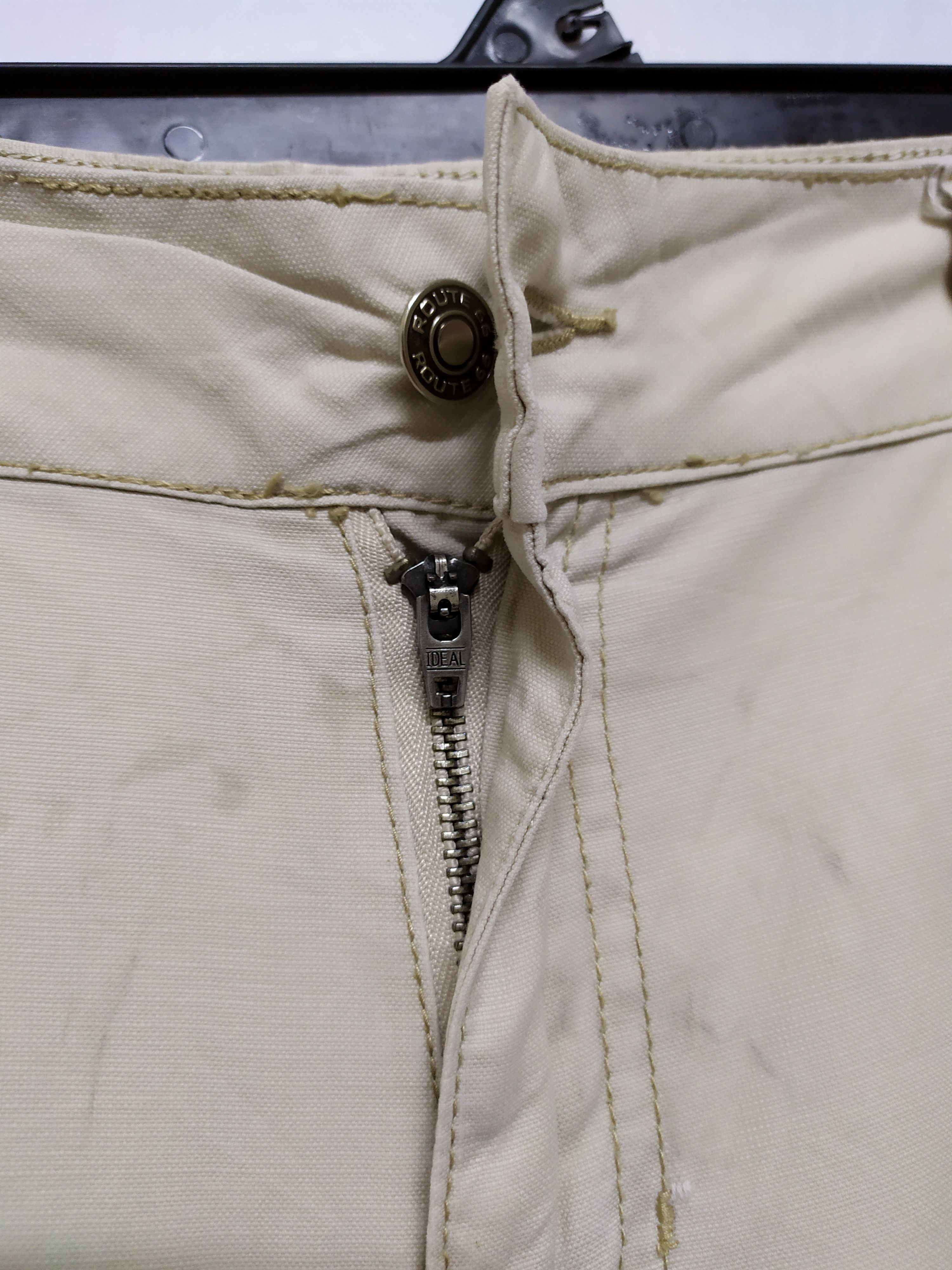 Route 66 × Vintage ROUTE 66 WHITE YELLOW CARGO PANTS Size US 38 / EU 54 - 15 Thumbnail