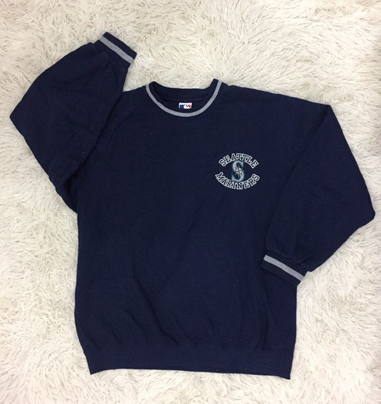 MLB × Vintage Vintage MLB Seattle Mariners Sweatshirt Pull Over Small Logo Size US L / EU 52-54 / 3 - 3 Thumbnail