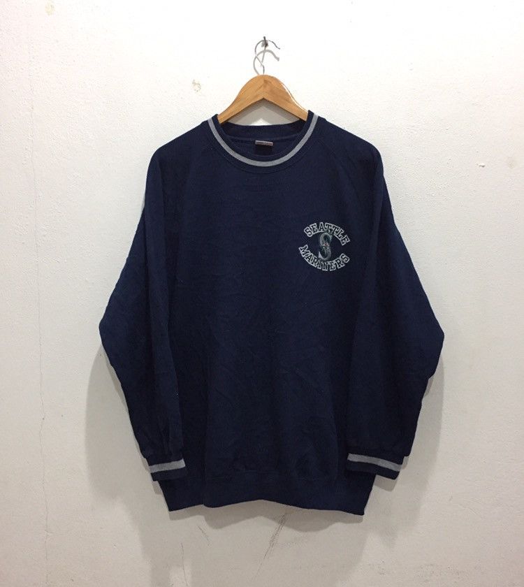 MLB × Vintage Vintage MLB Seattle Mariners Sweatshirt Pull Over Small Logo Size US L / EU 52-54 / 3 - 1 Thumbnail