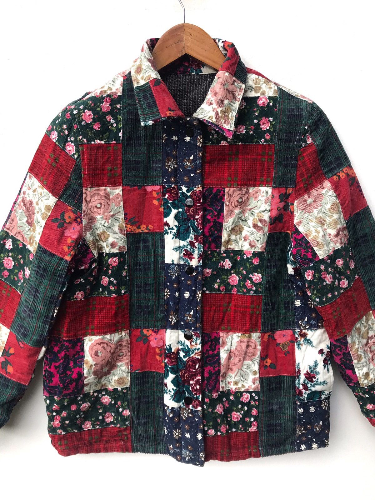 Japanese Brand REVERSIBLE JAPAN JACKET PATCHWORK STYLE BY DUALITE RARE Size US S / EU 44-46 / 1 - 3 Thumbnail