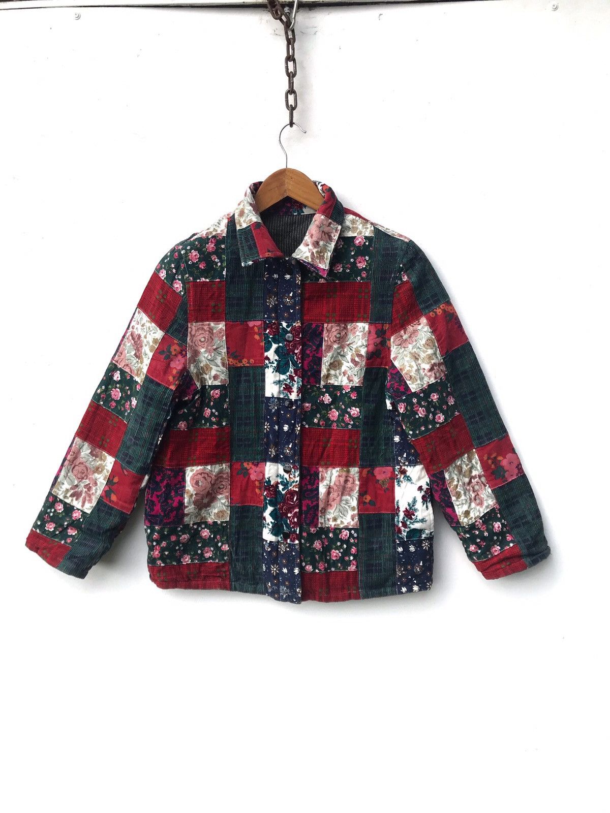 Japanese Brand REVERSIBLE JAPAN JACKET PATCHWORK STYLE BY DUALITE RARE Size US S / EU 44-46 / 1 - 1 Thumbnail