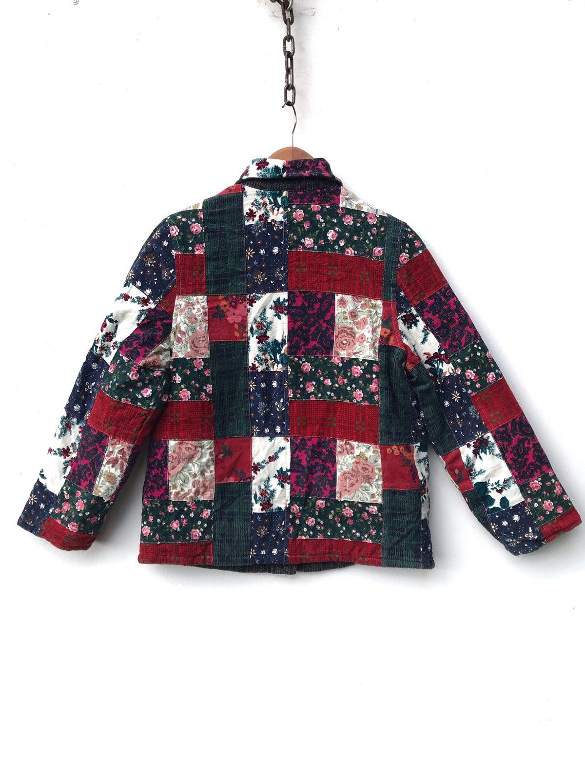 Japanese Brand REVERSIBLE JAPAN JACKET PATCHWORK STYLE BY DUALITE RARE Size US S / EU 44-46 / 1 - 2 Thumbnail