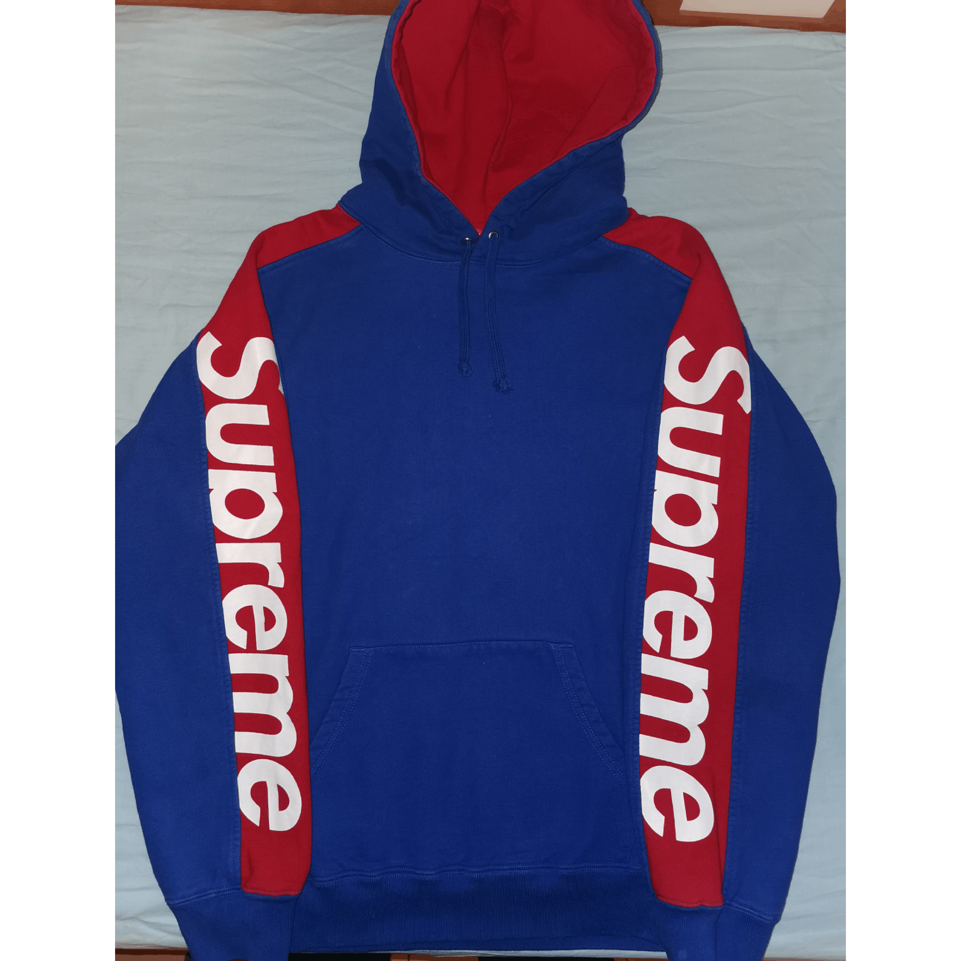 Supreme sideline hoodie royal sale