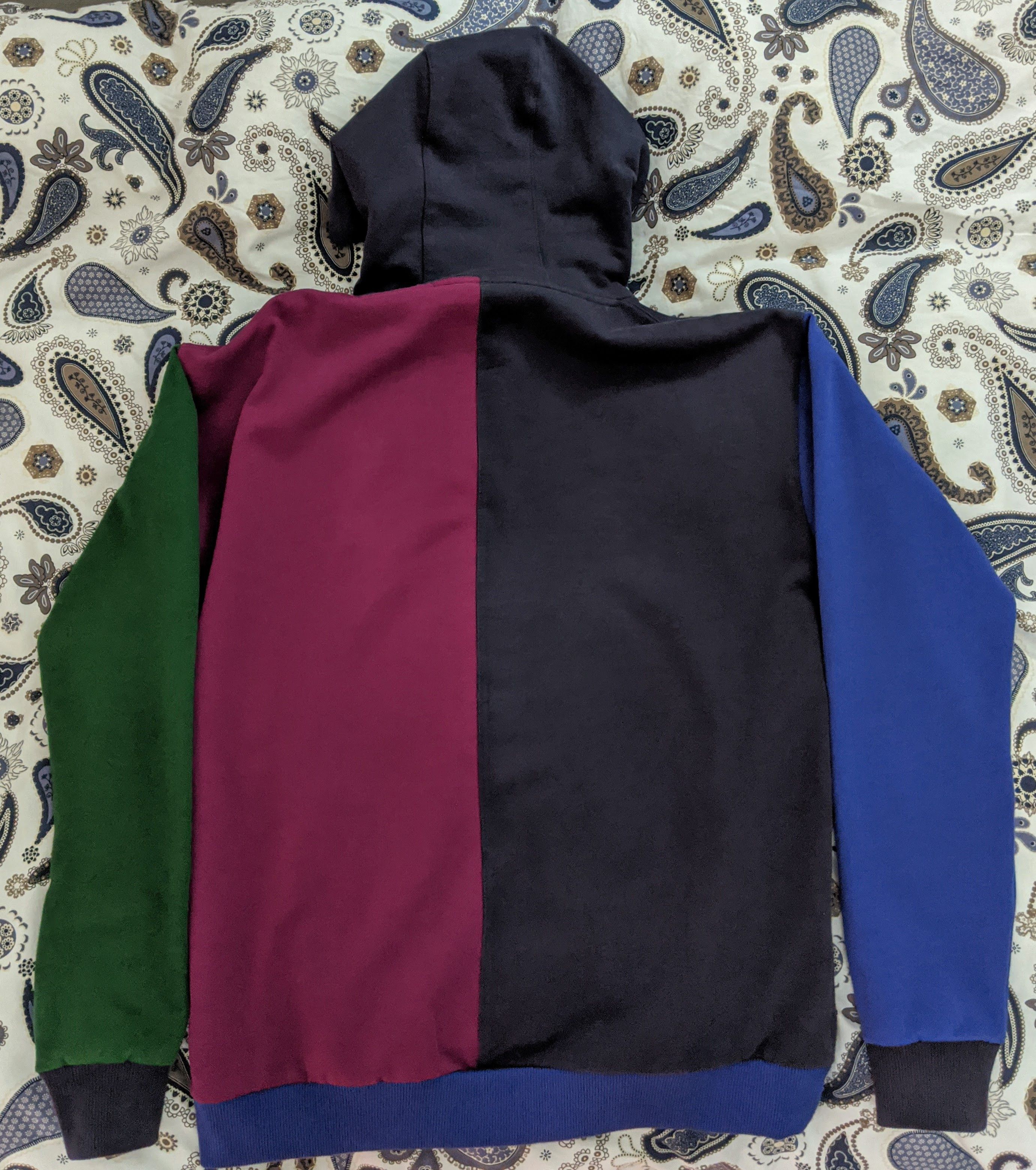 Teddy fresh burgundy block hoodie new arrivals