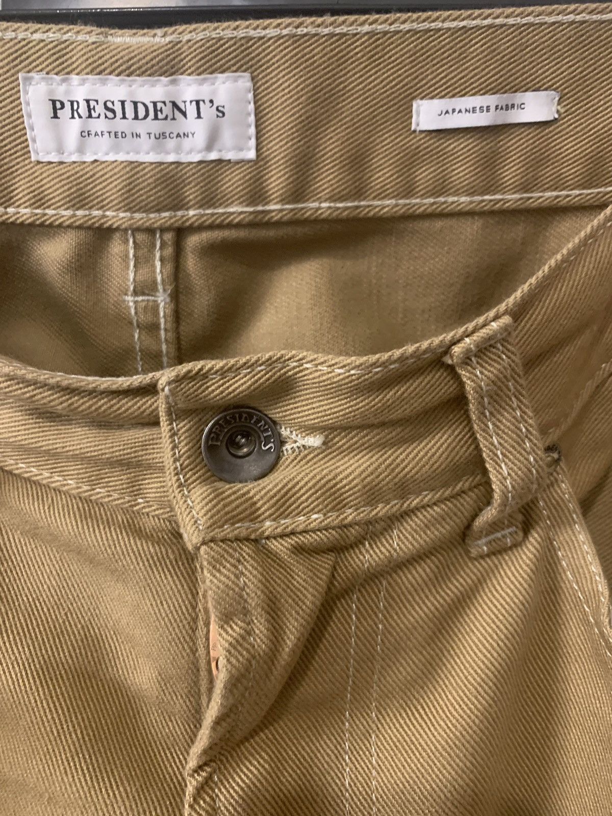 President's Tan Cropped Icarus Jeans Size US 32 / EU 48 - 5 Thumbnail