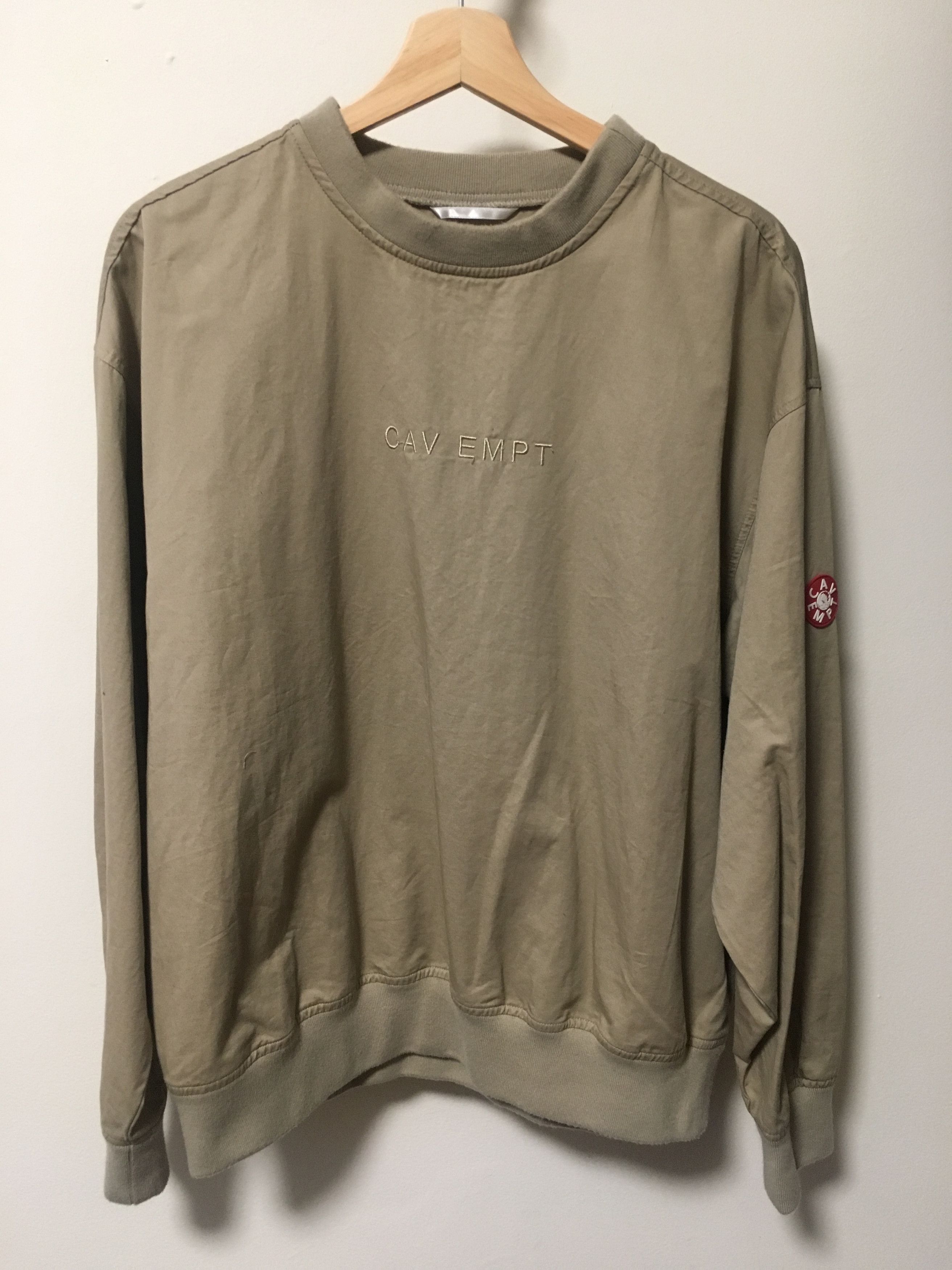 Cav Empt [OFFER] C.E. Cotton/Linen Pullover in Tan Size US M / EU 48-50 / 2 - 1 Thumbnail