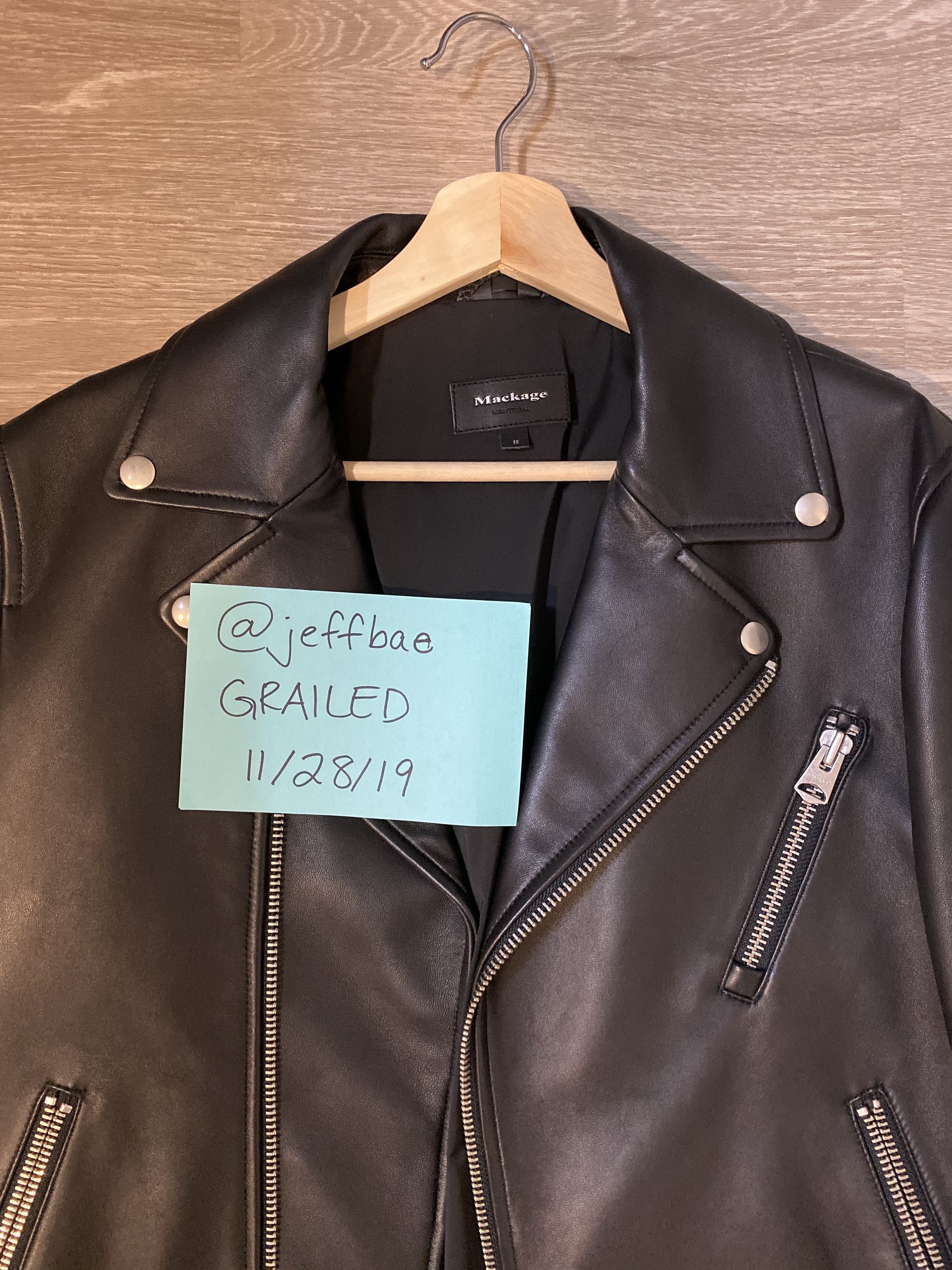 Mackage Mackage Fenton Leather Moto Jacket Grailed