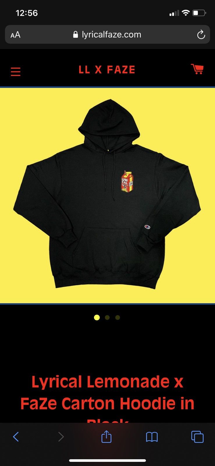 lyrical lemonade faze hoodie stockx