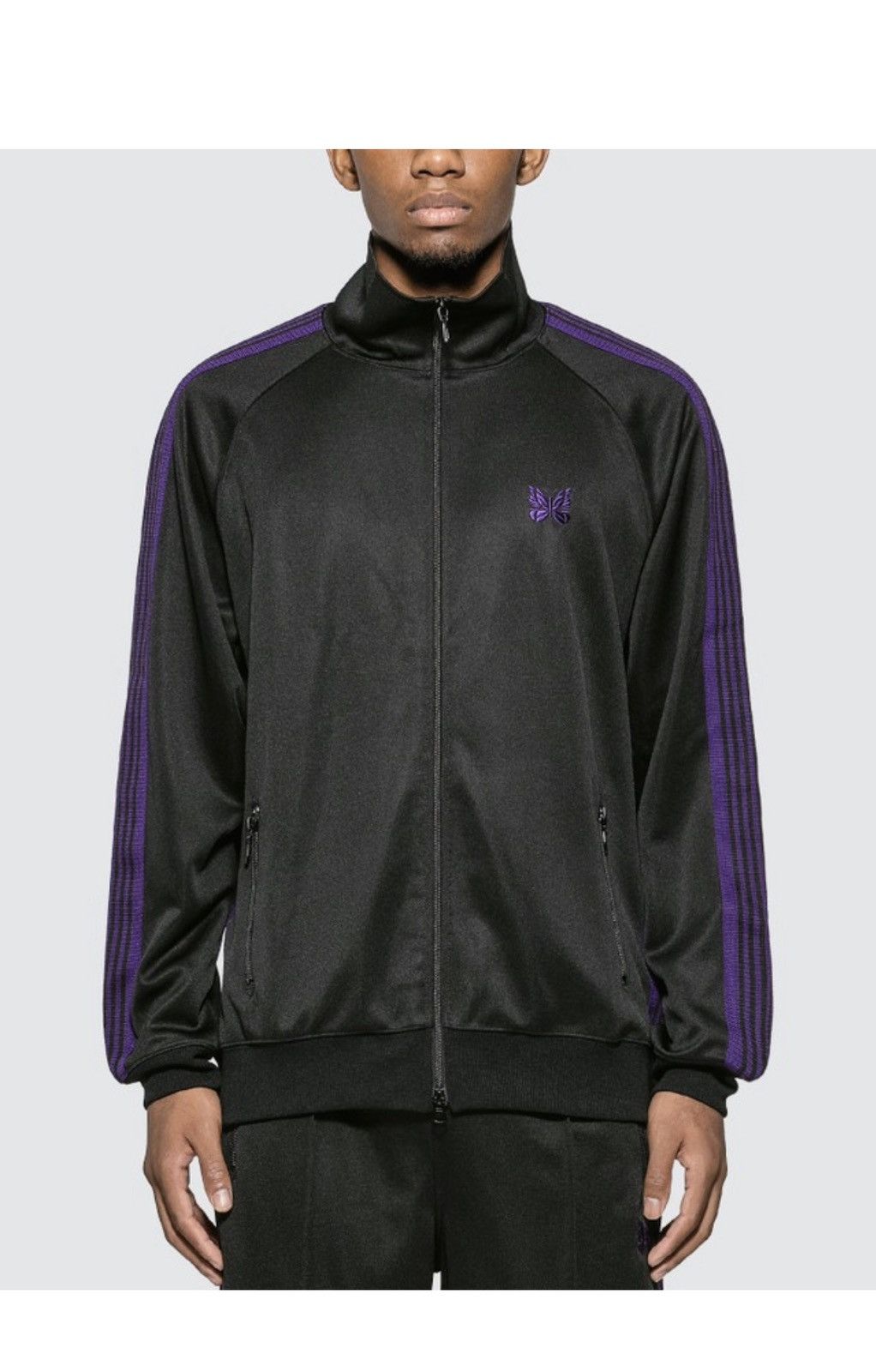 Needles Needles Track Jacket Charcoal/Purple Size US XL / EU 56 / 4 - 1 Thumbnail