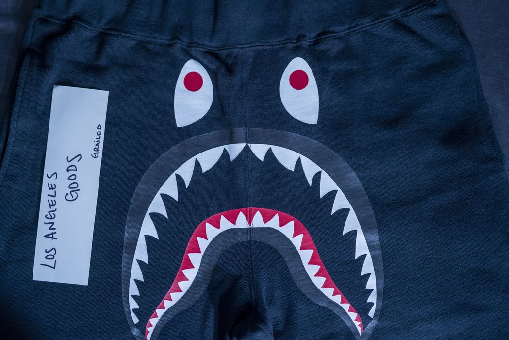 Bape WGM Shark Sweatpants | Grailed