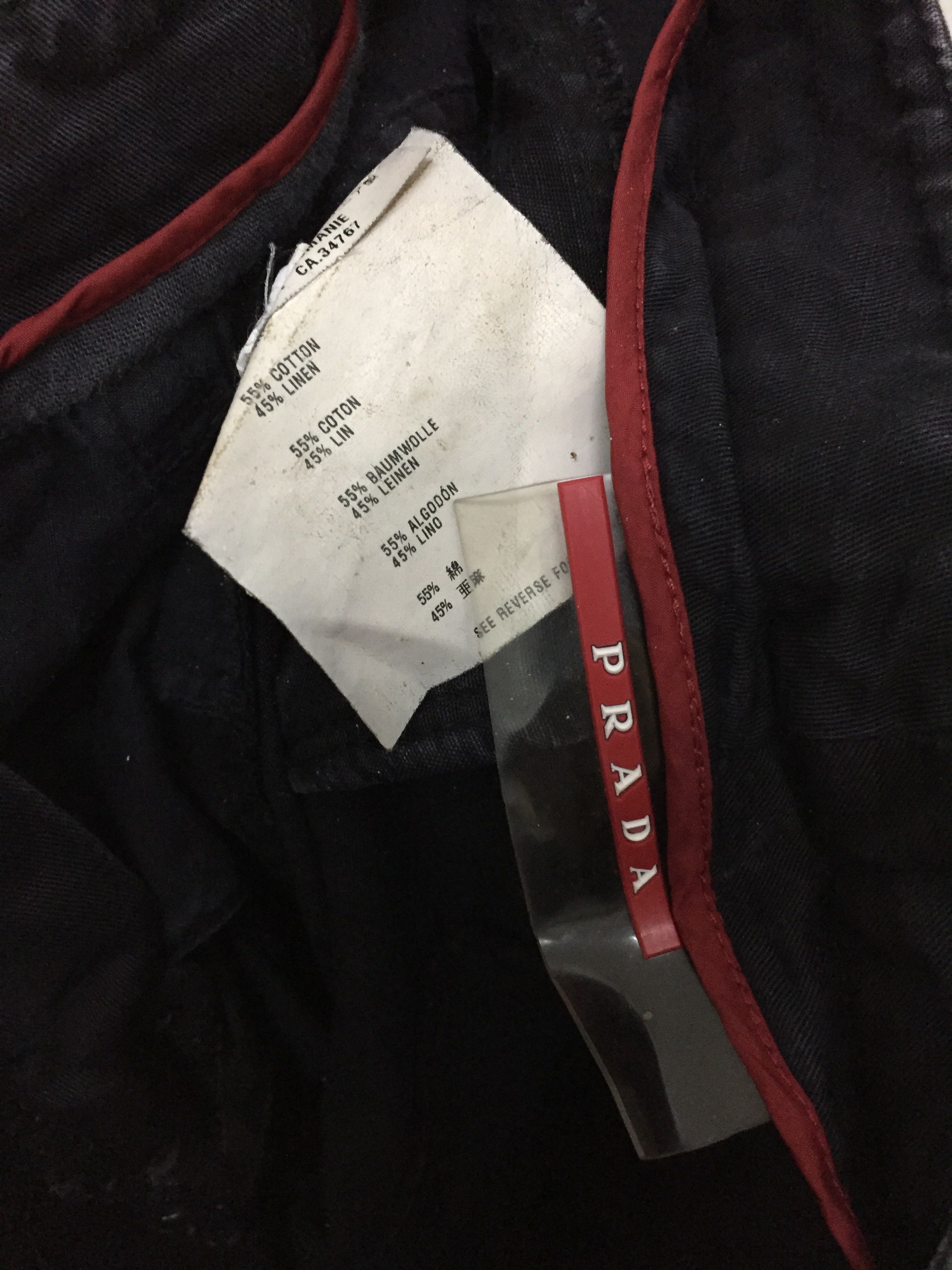 Prada Vintage Linen cotton cropped pants Size 28" / US 6 / IT 42 - 8 Thumbnail