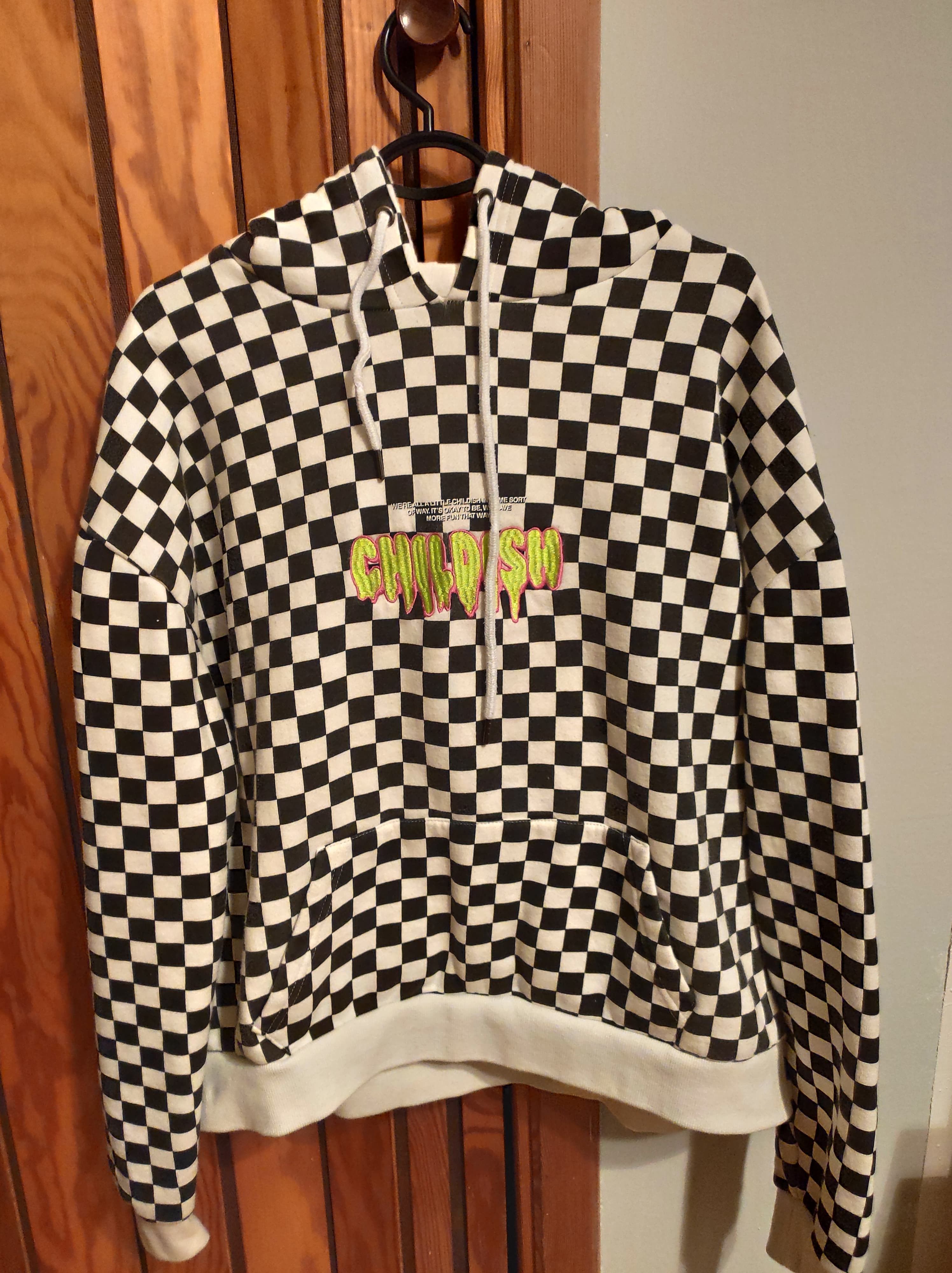 Childish best sale chequered hoodie