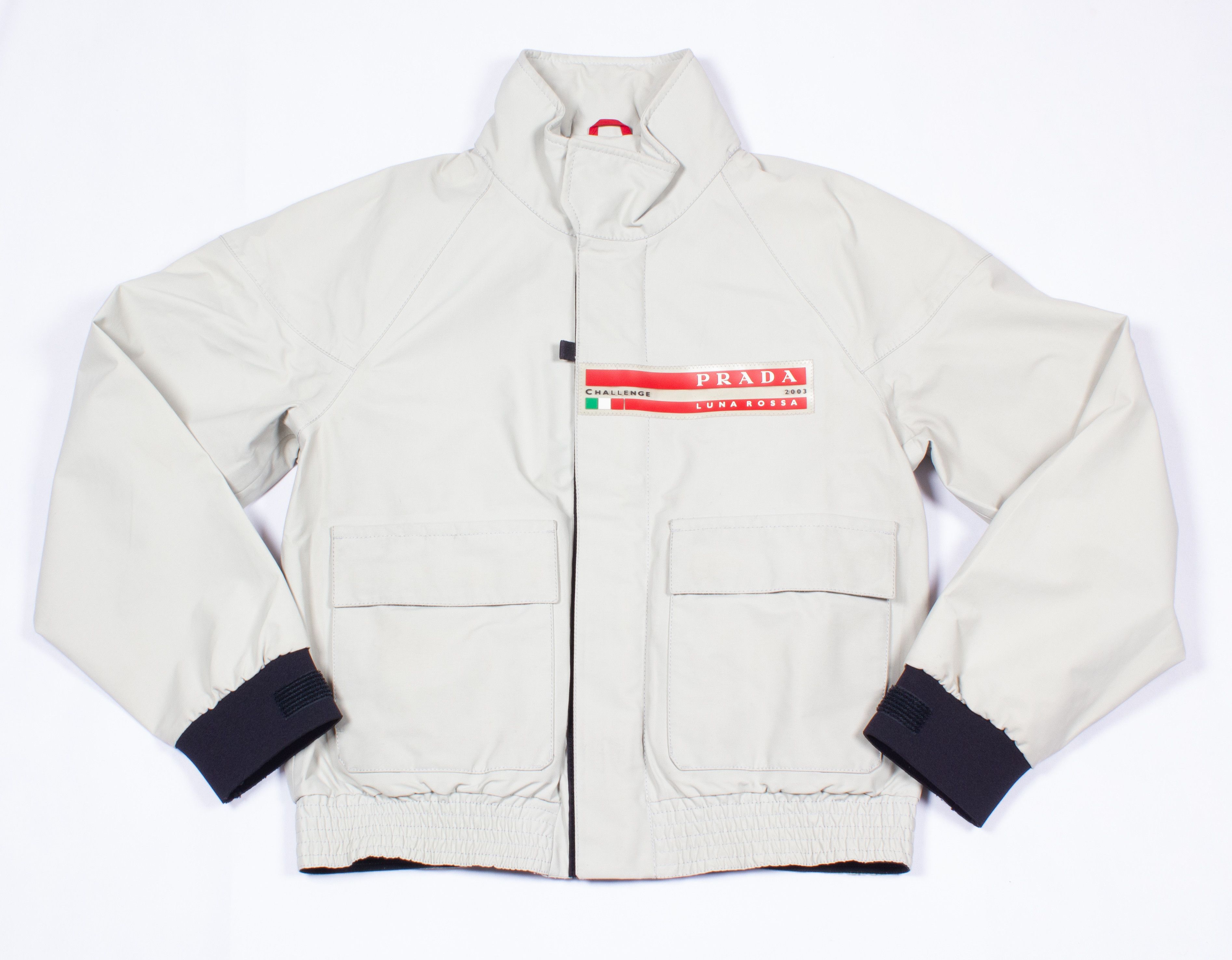 Prada LUNA ROSSA GORE-TEX SAILING GREY JACKET | Grailed