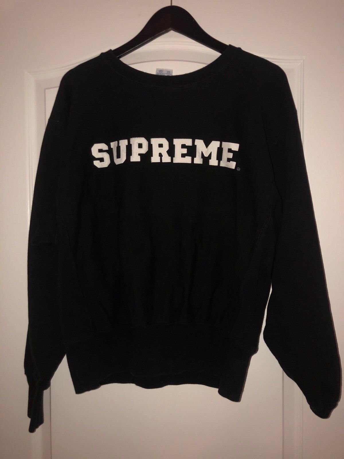 Supreme Vintage 90s Supreme X Champion Reverse Weave Sweatshirt Size US M / EU 48-50 / 2 - 2 Preview