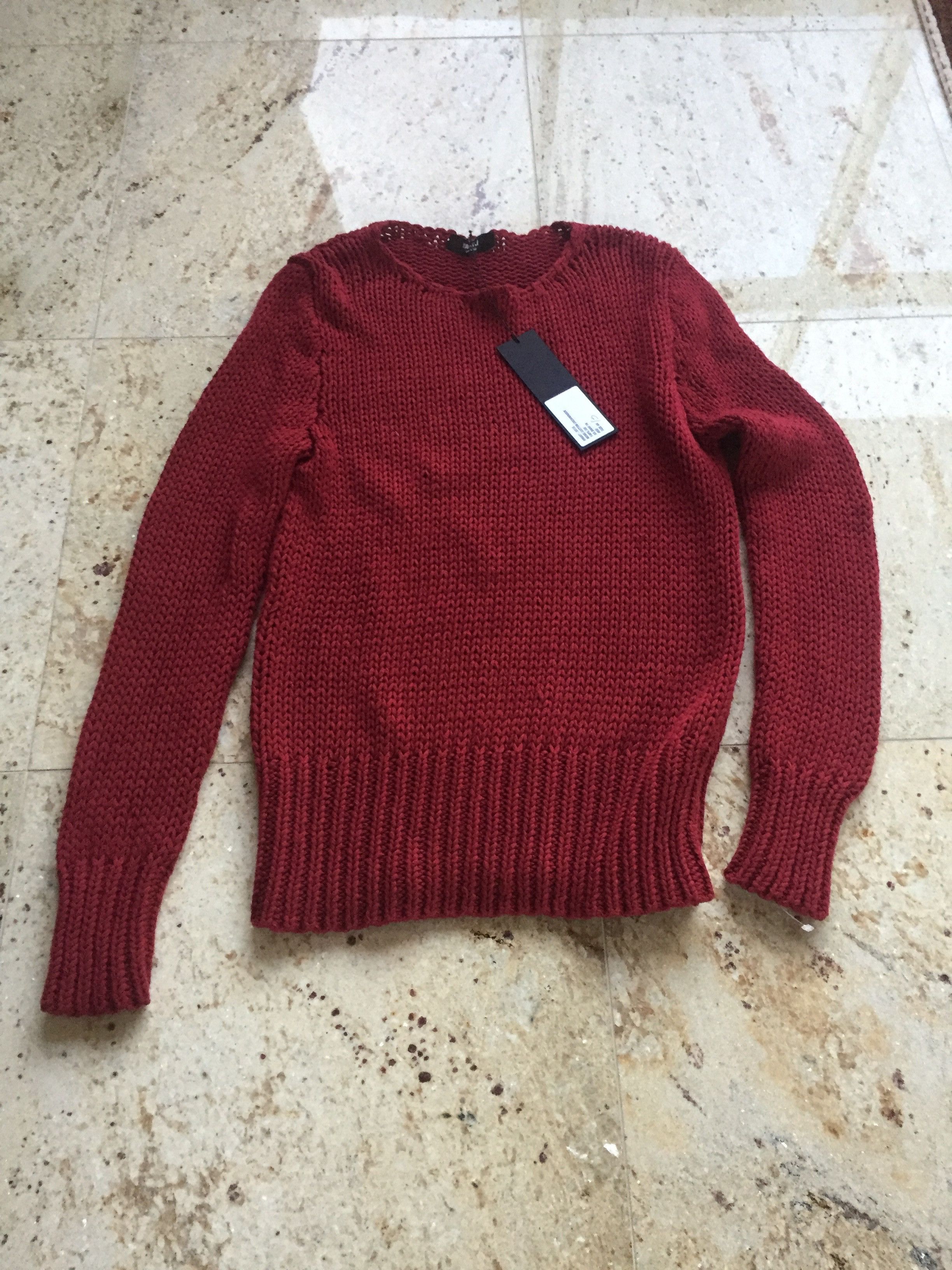 Yang Li Red Knitted Crew Neck Size US S / EU 44-46 / 1 - 1 Thumbnail
