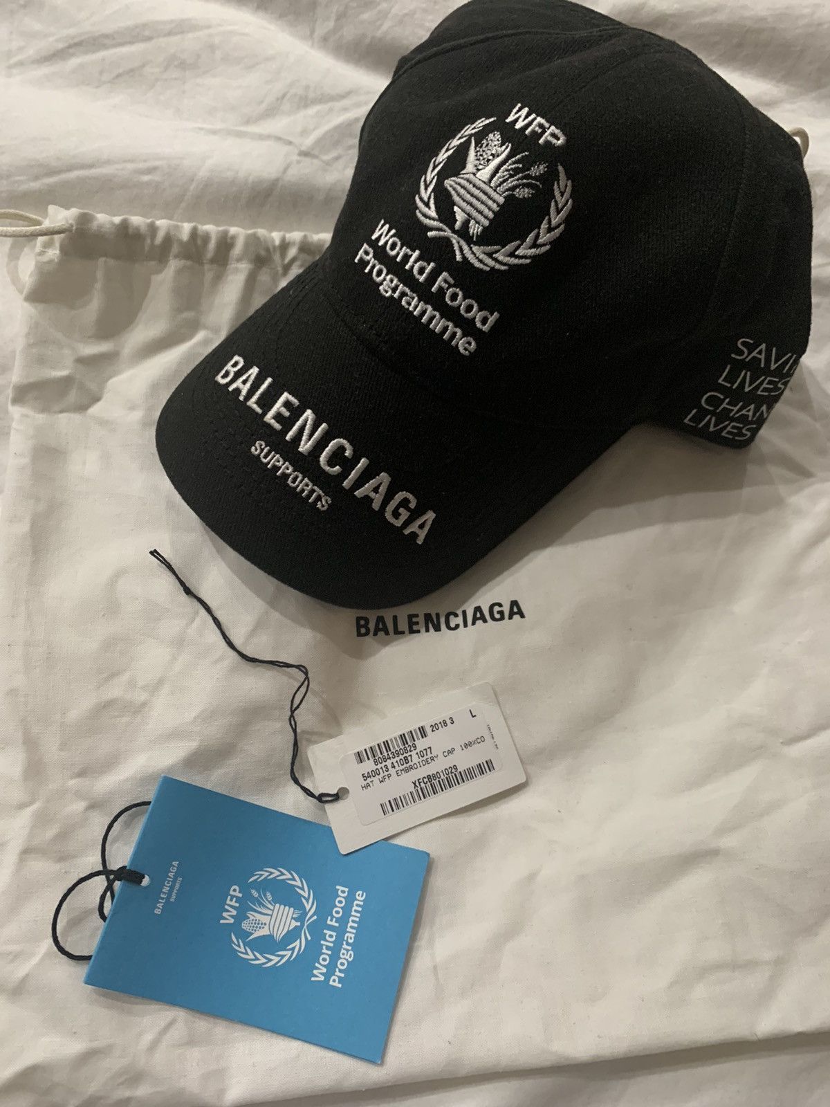 Balenciaga world food hot sale program hat