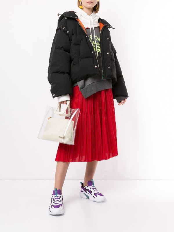 Maison MIHARA YASUHIRO Cropped Puffer Jacket | Black | FARFETCH BH