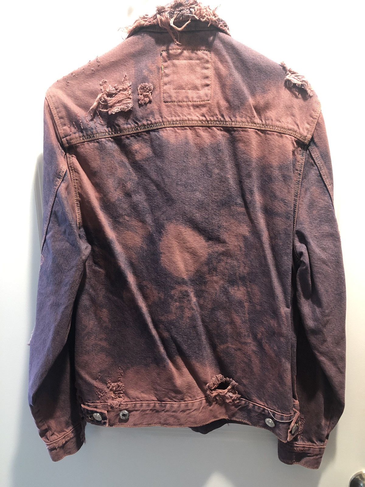 Zara denim acid hotsell wash moto jacket sz M