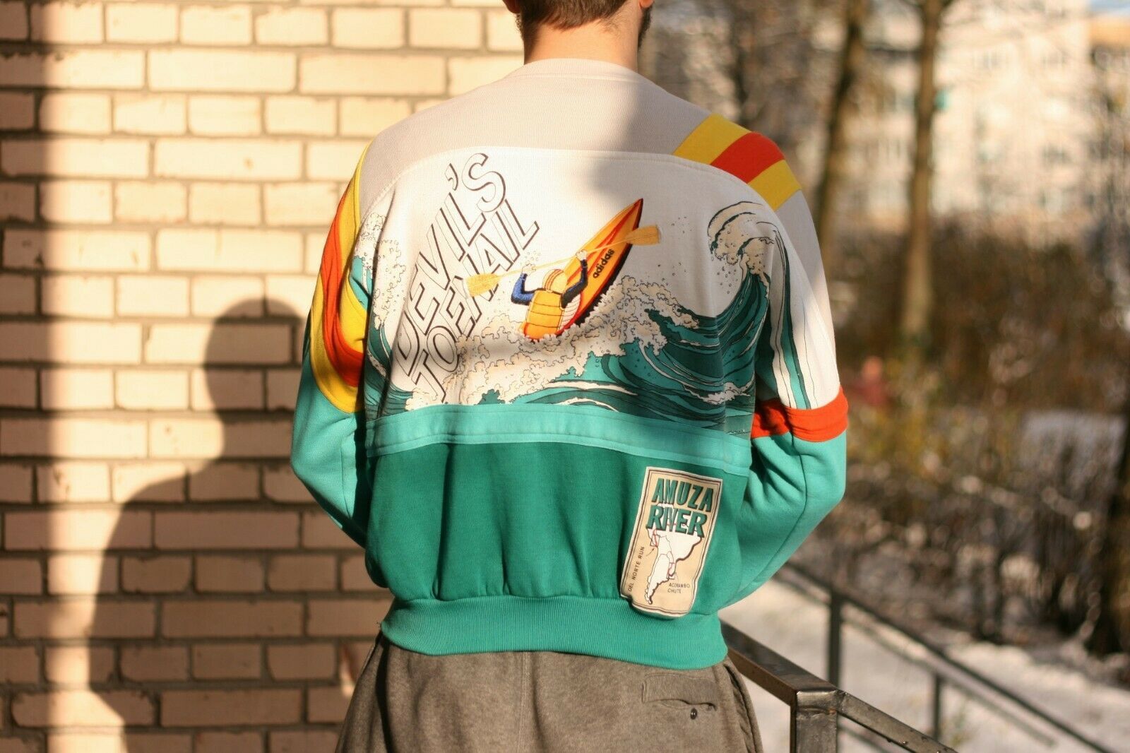 80s adidas トレーナー AMUZA  スウェットシャツ 80s adidas トレーナー AMUZA RIVER スウェットシャツ
